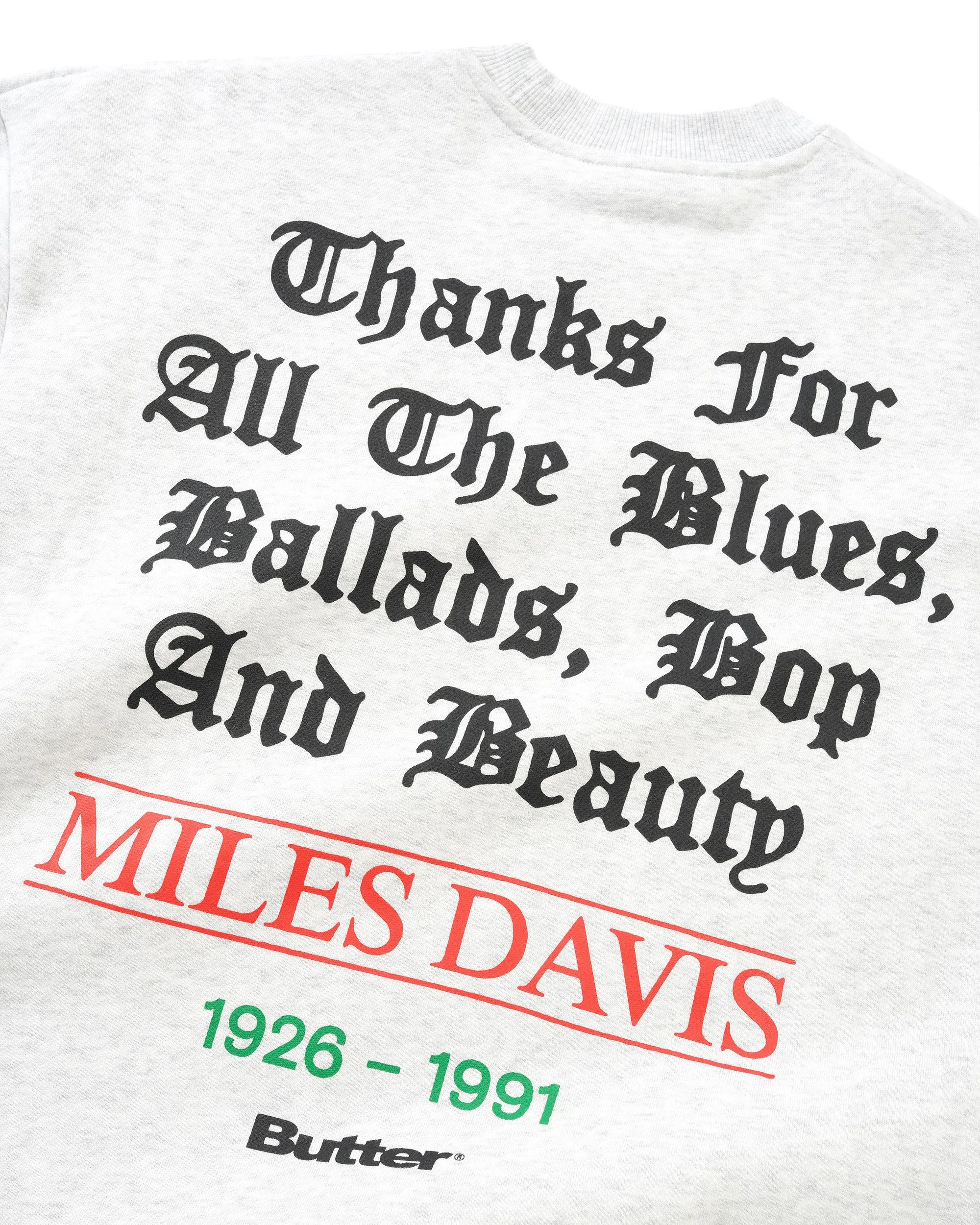 Thanks Crewneck, Ash sold by Butter product image thumbnail 4