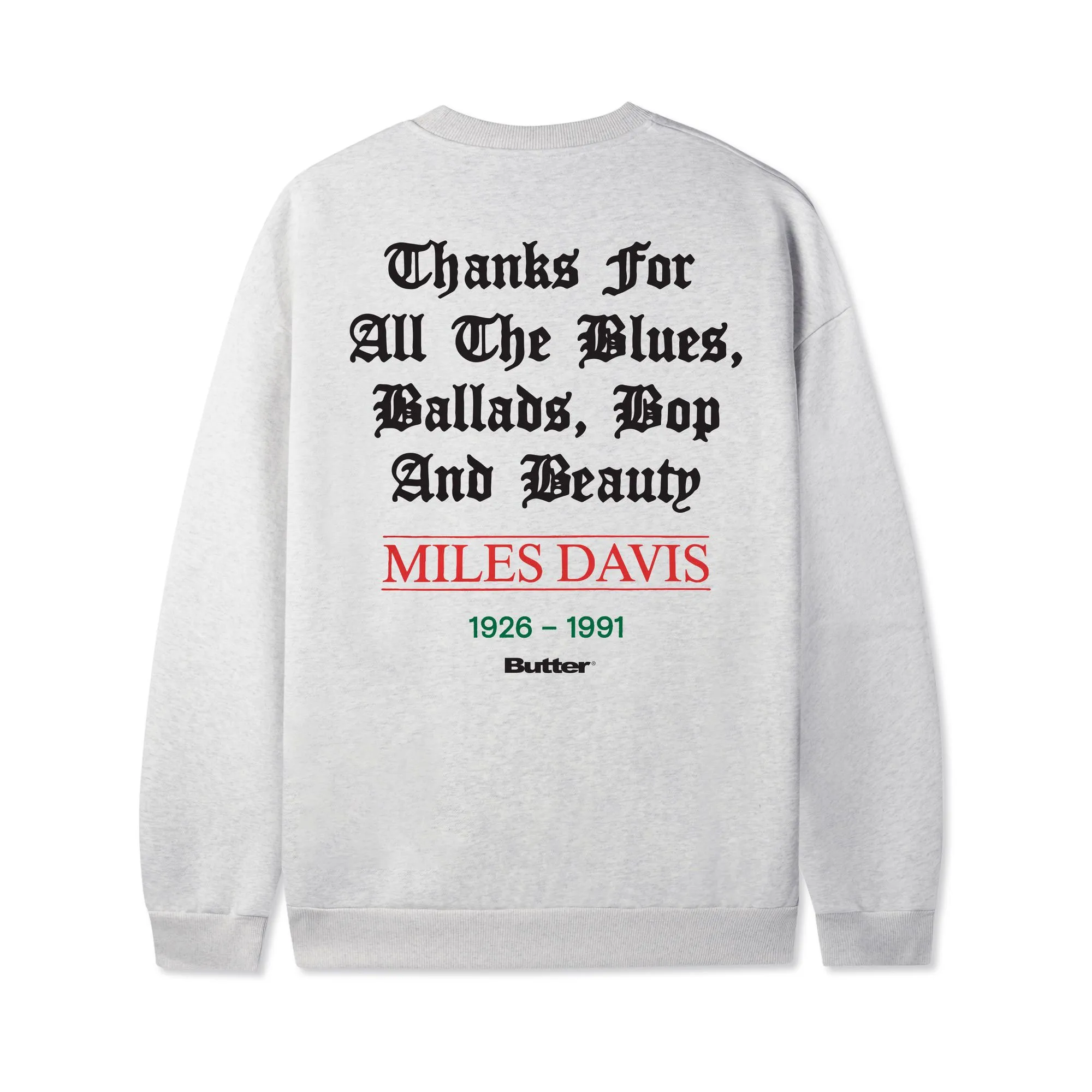 Thanks Crewneck, Ash sold by Butter product image thumbnail 2
