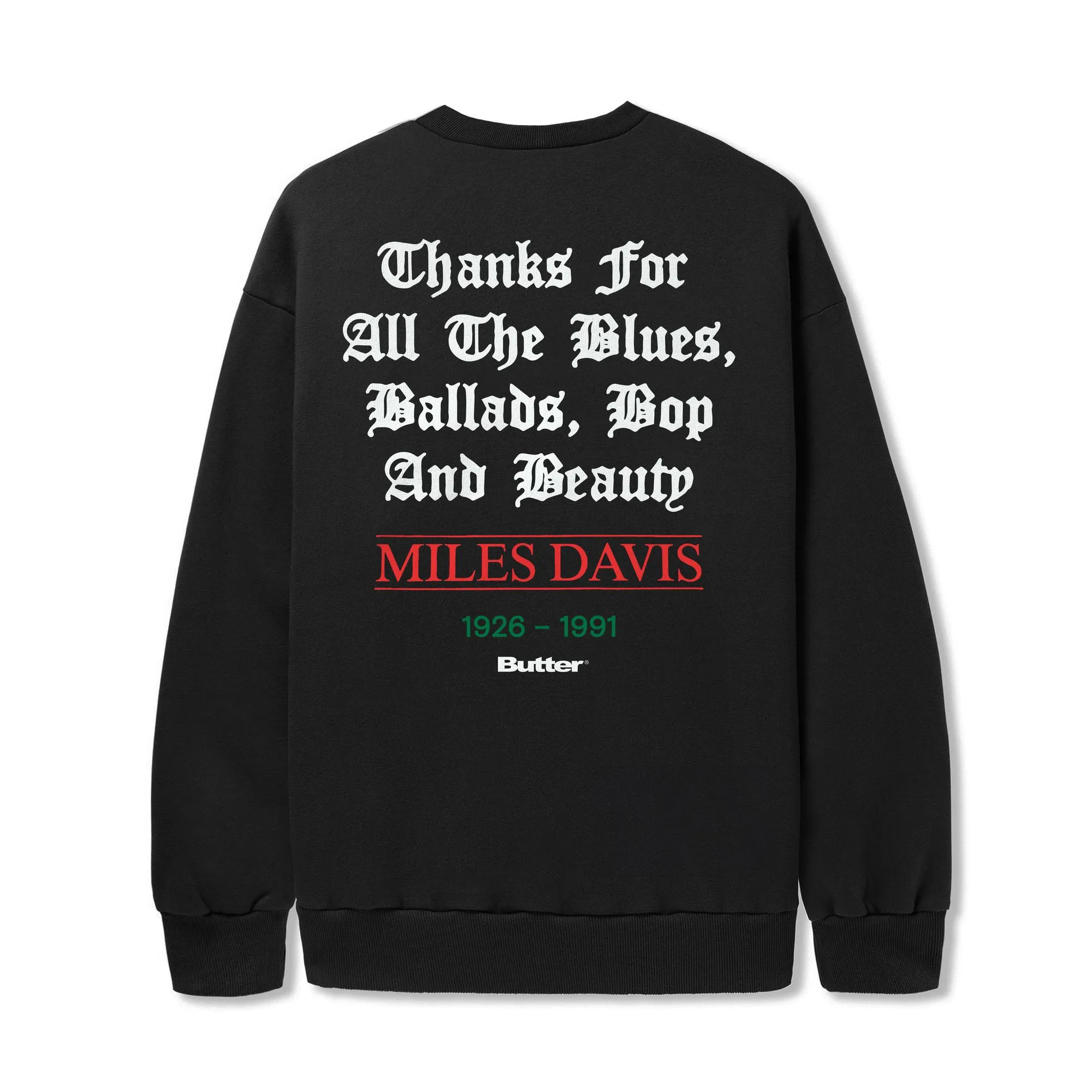 Thanks Crewneck, Black sold by Butter product image thumbnail 2