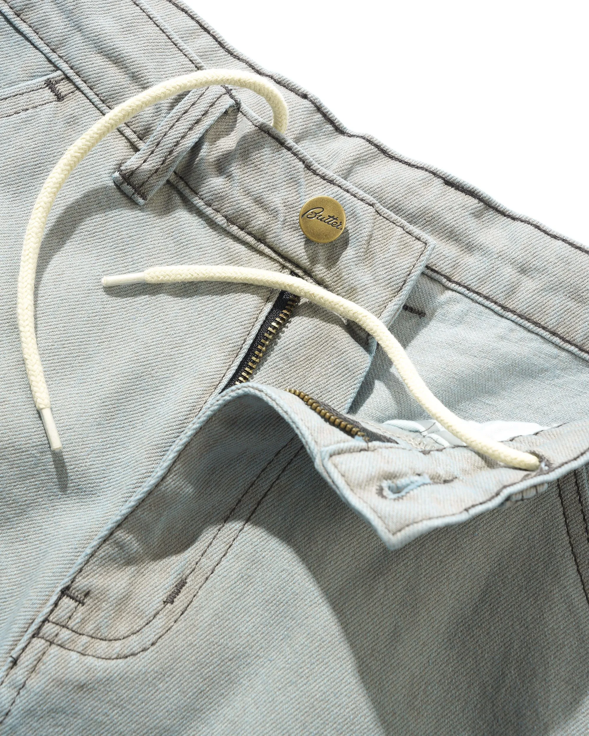 Work Shorts, Grey Overwash sold by Butter product image thumbnail 4