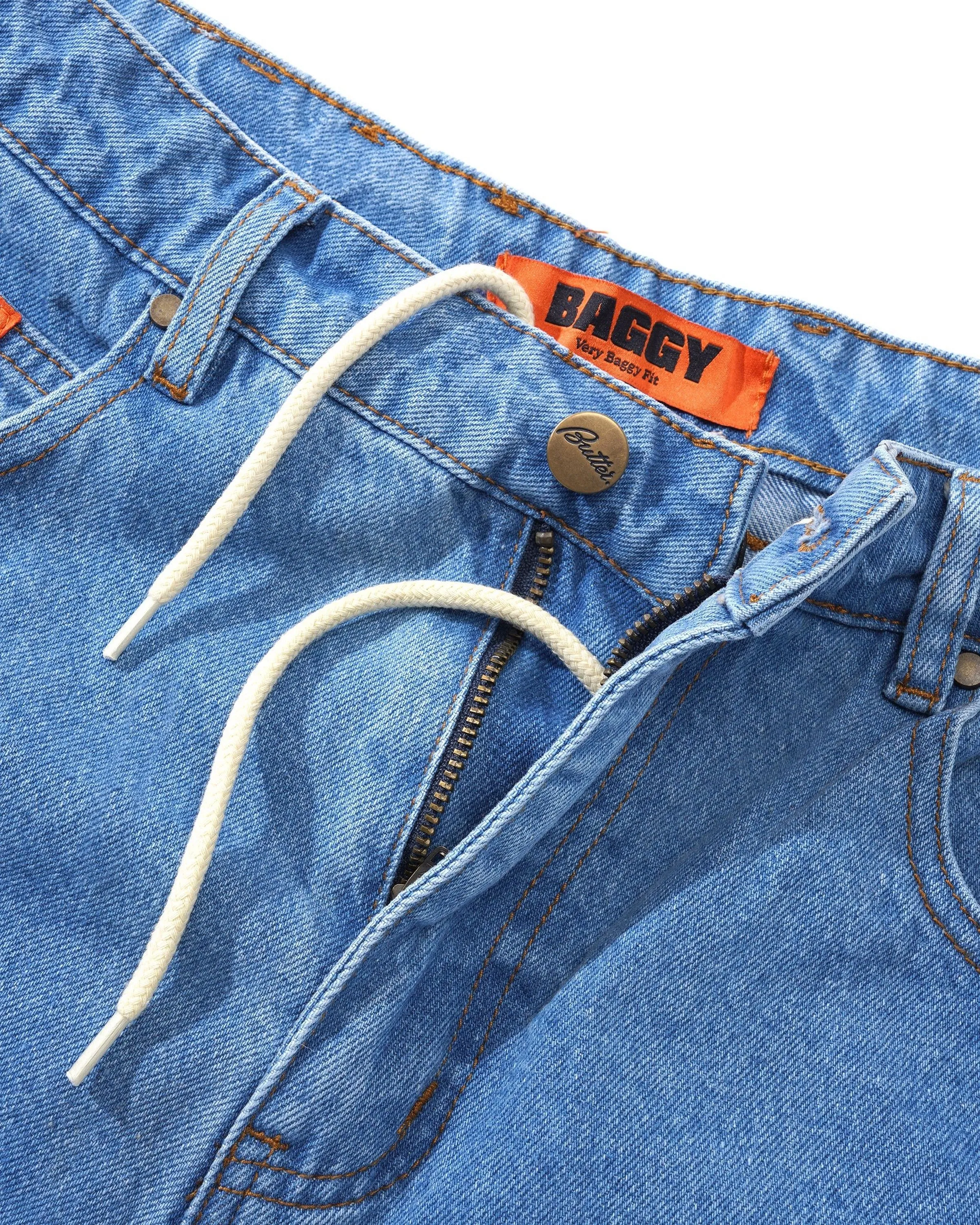 Baggy Denim Jeans, Washed Indigo sold by Butter product image thumbnail 3