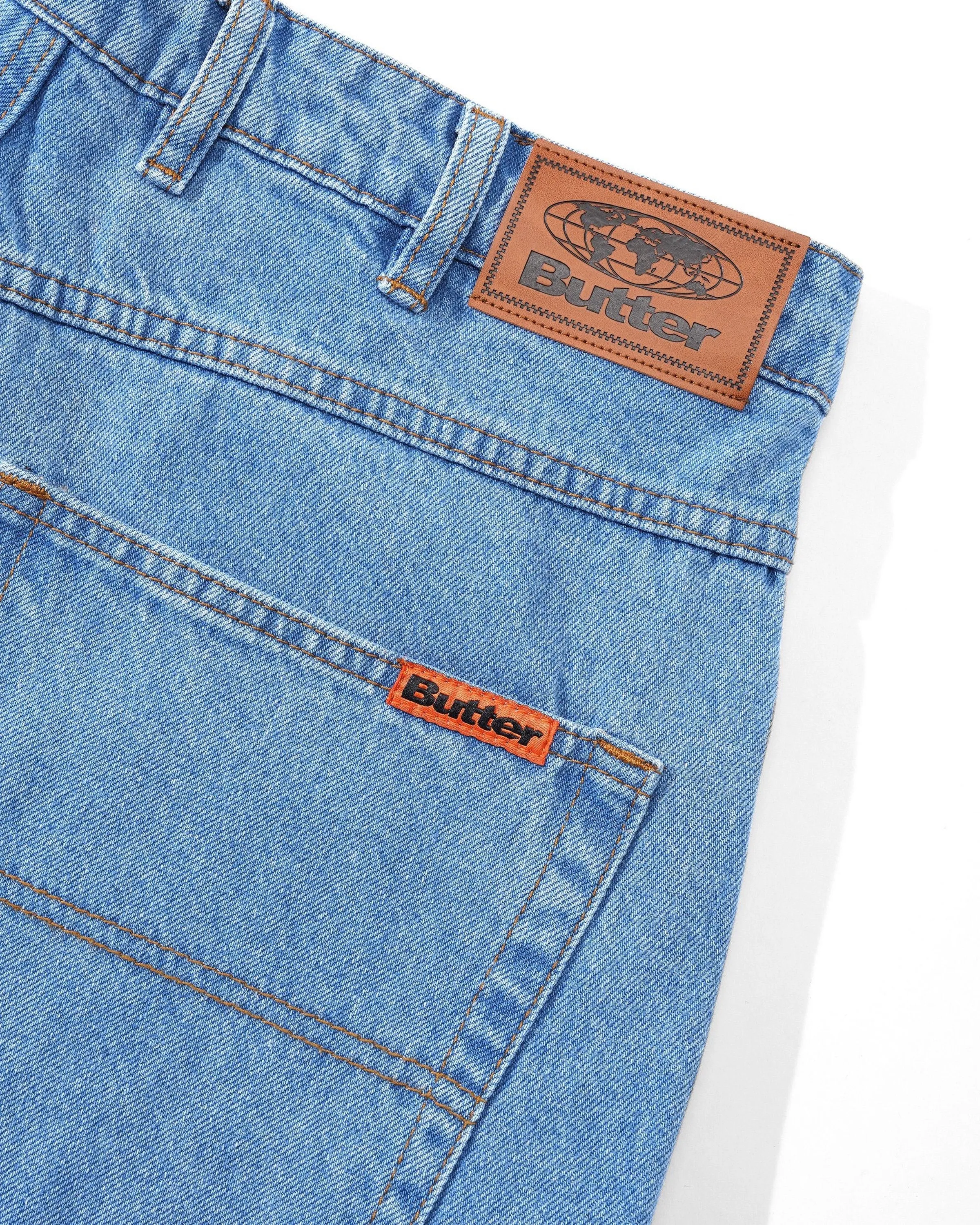 Baggy Denim Jeans, Washed Indigo sold by Butter product image thumbnail 4