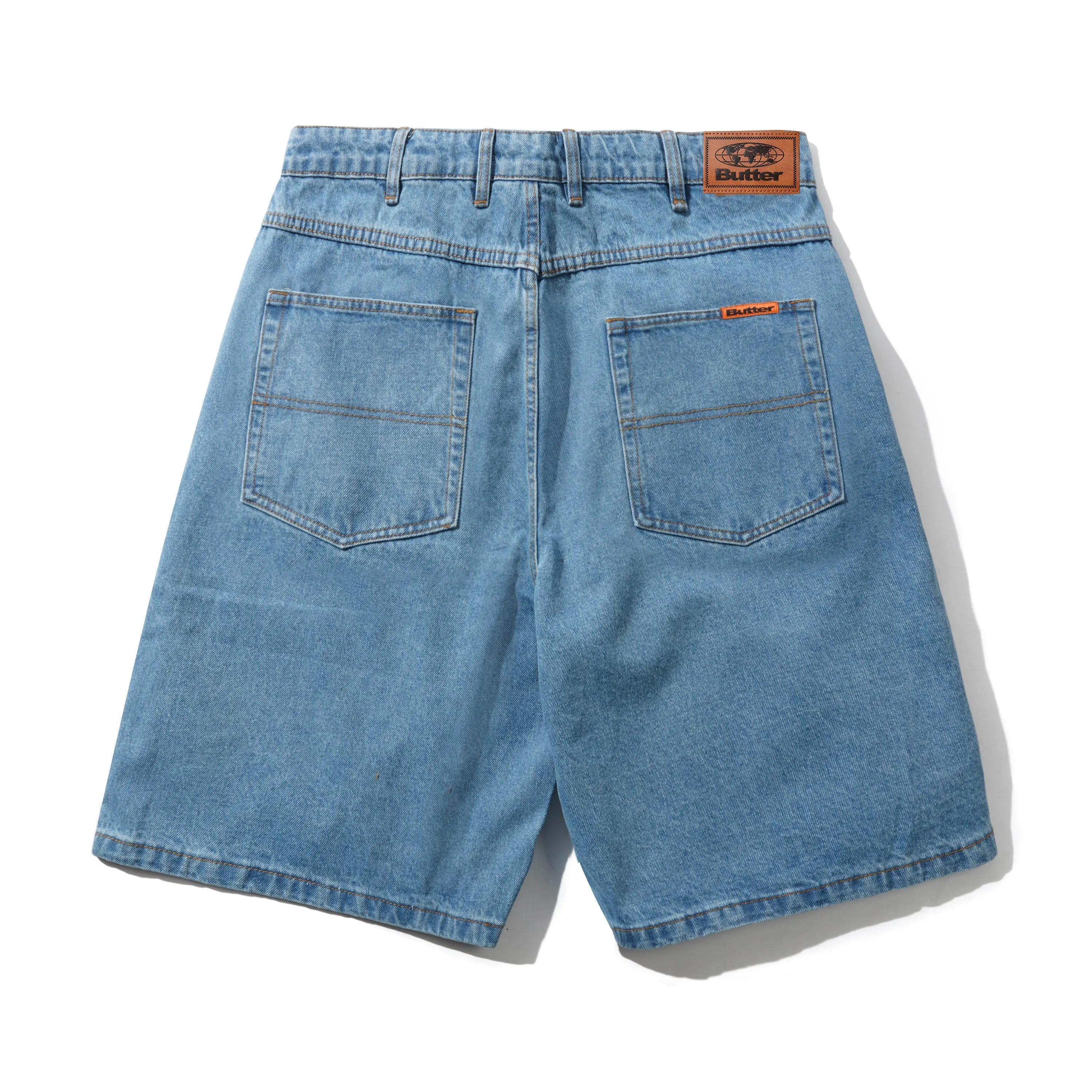 Baggy Denim Shorts, Washed Indigo sold by Butter product image thumbnail 2