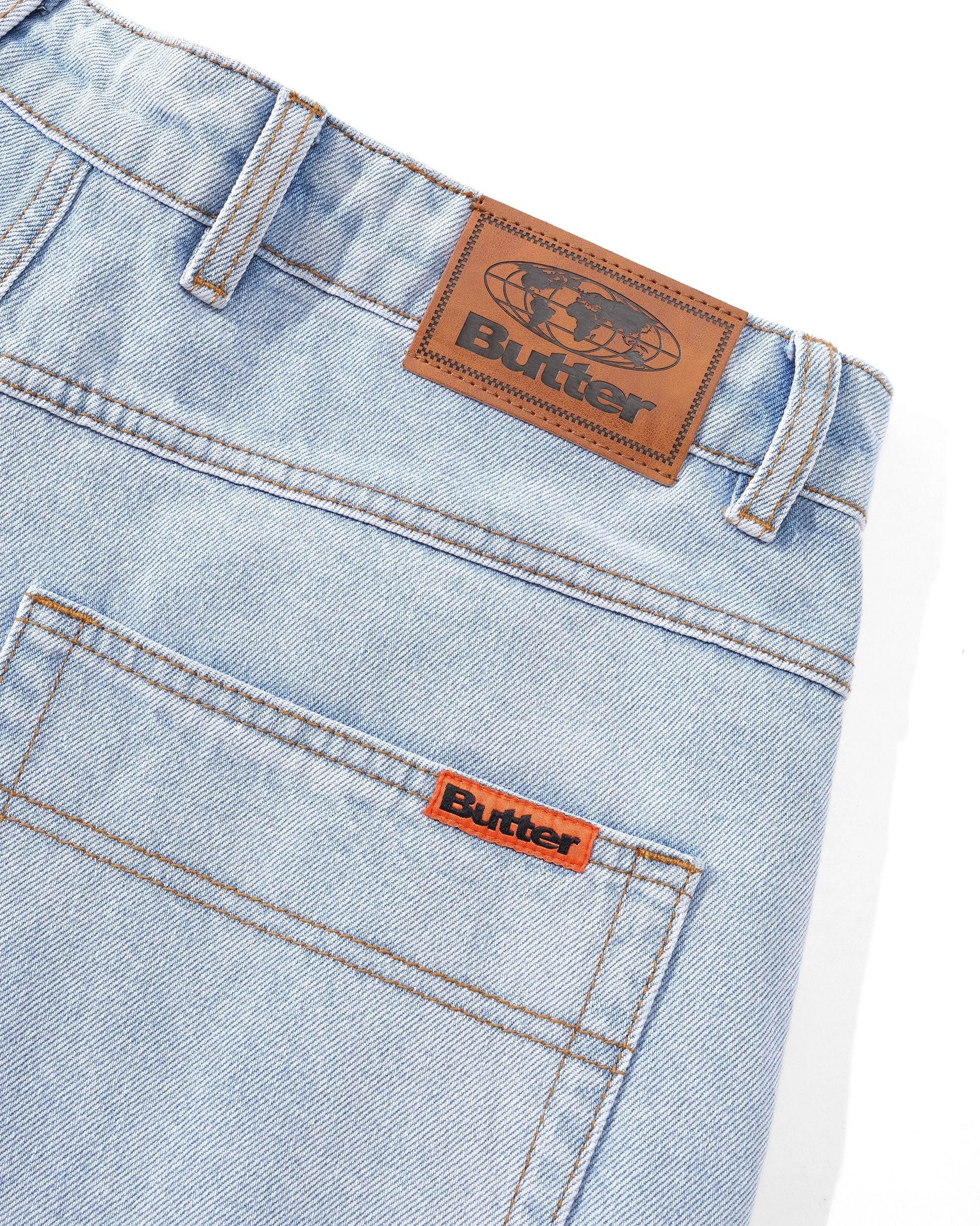 Baggy Denim Shorts, Light Blue sold by Butter product image thumbnail 3