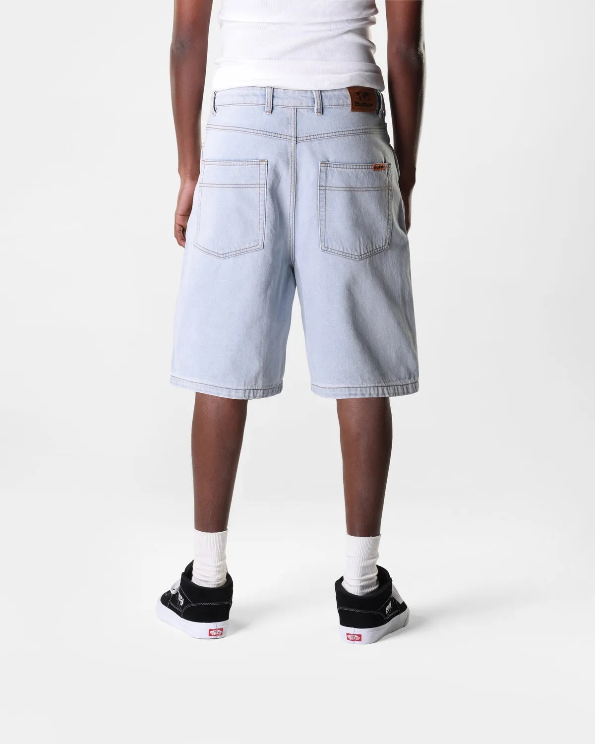 Baggy Denim Shorts, Light Blue sold by Butter product image thumbnail 5