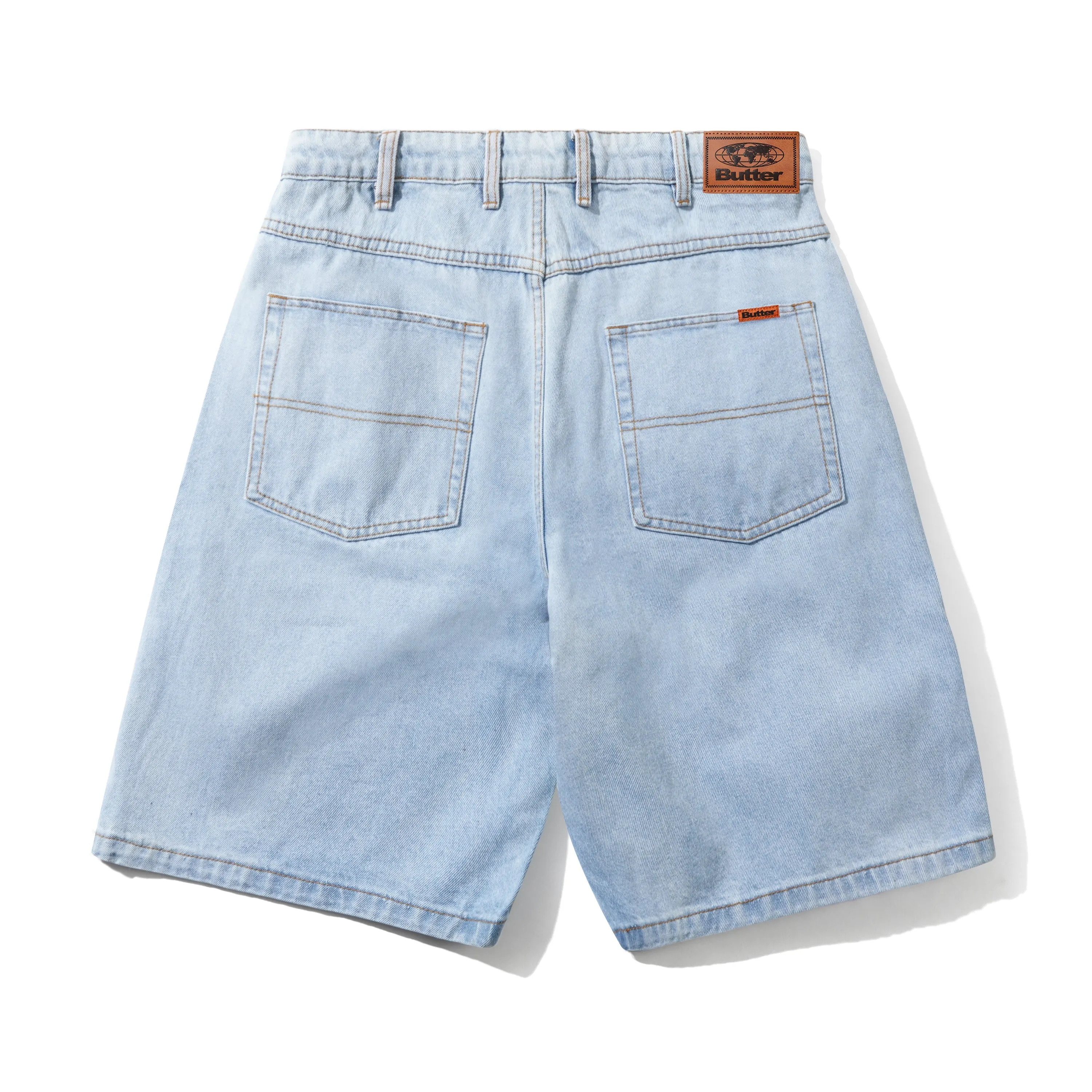 Baggy Denim Shorts, Light Blue sold by Butter product image thumbnail 2