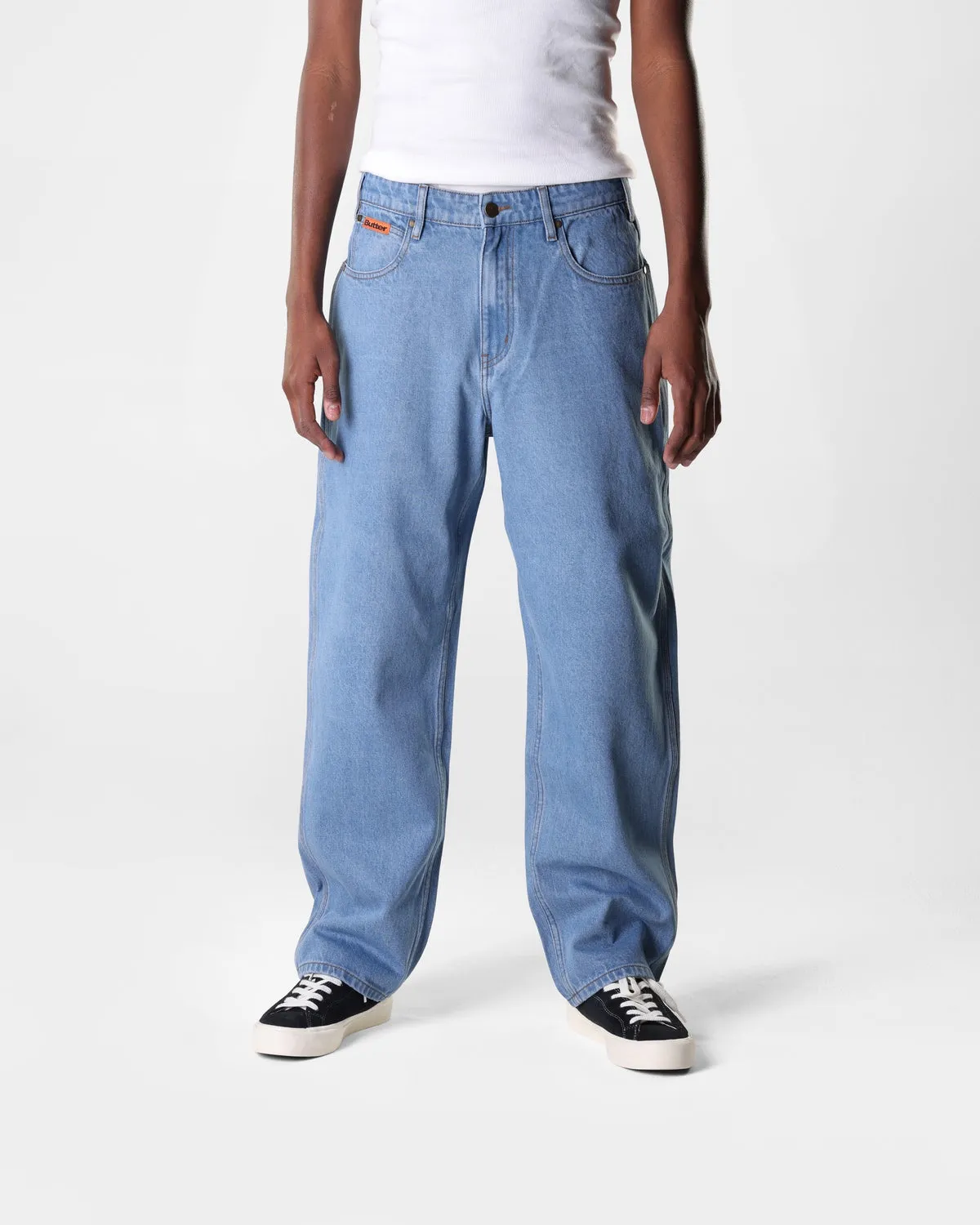 Relaxed Denim Jeans, Washed Indigo sold by Butter product image thumbnail 5