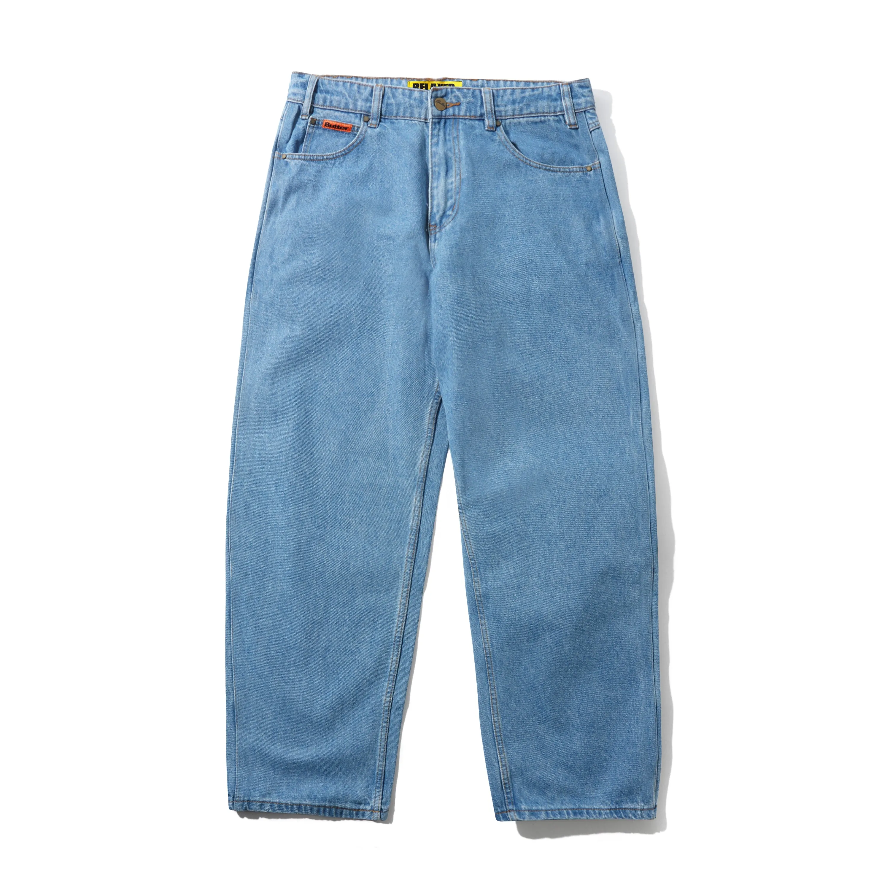 Relaxed Denim Jeans, Washed Indigo sold by Butter