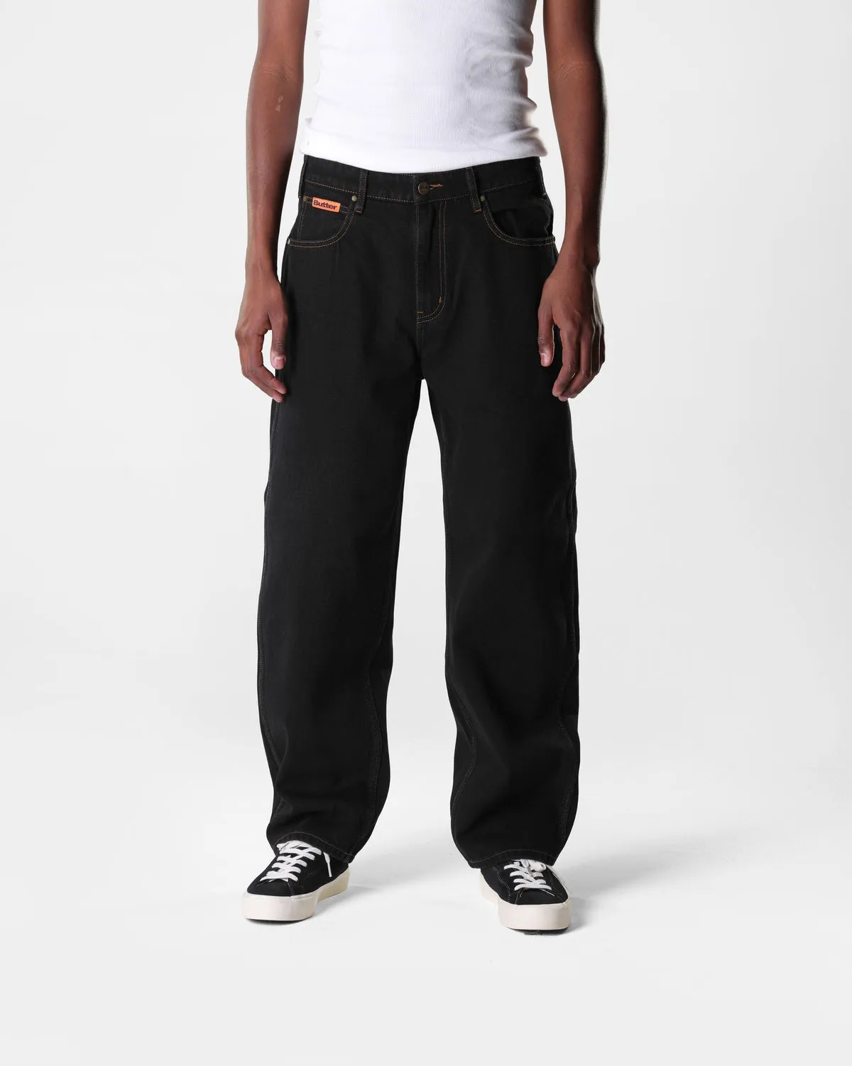 Relaxed Denim Jeans, Washed Black sold by Butter product image thumbnail 5