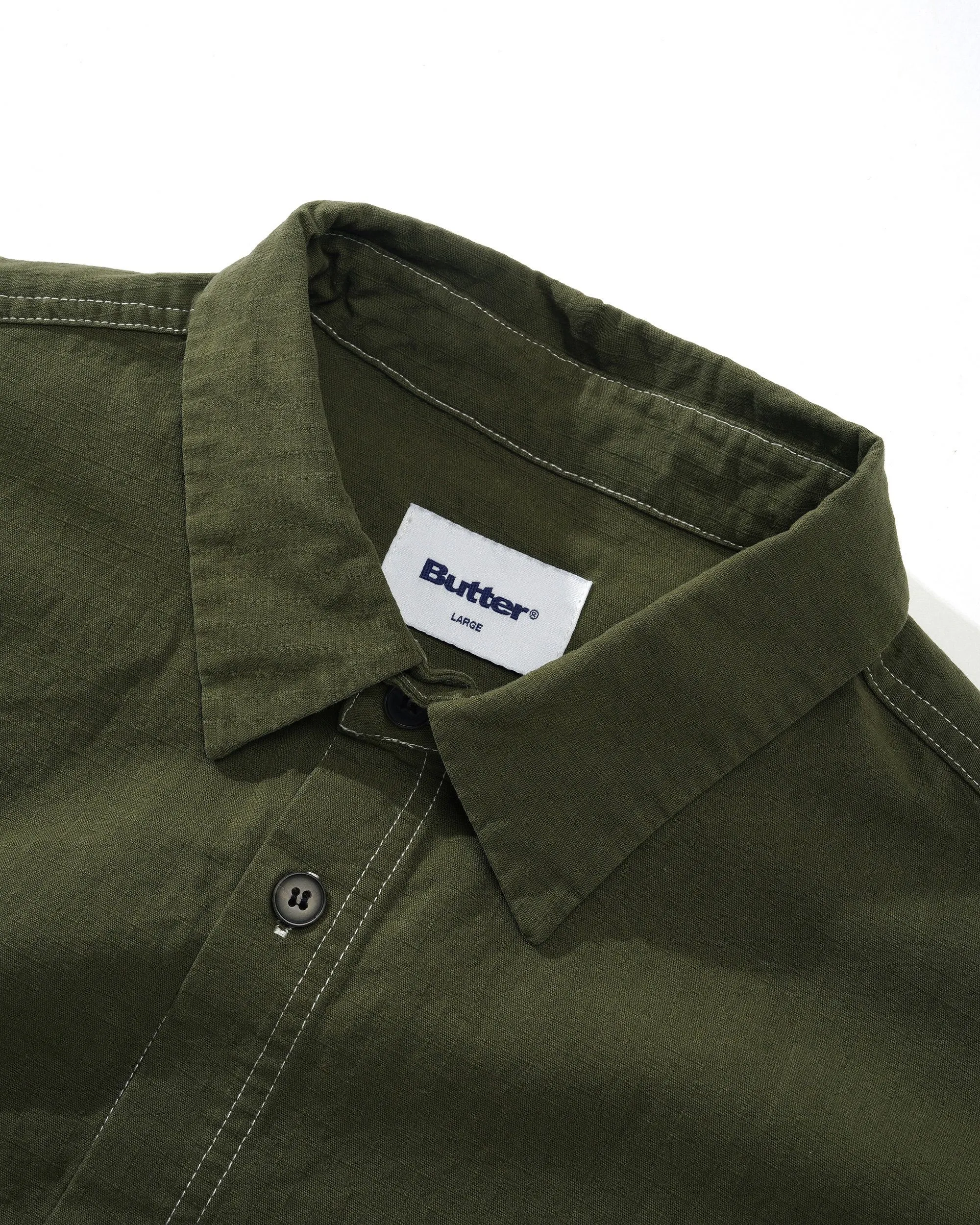 Ripstop Button Up Shirt, Army sold by Butter product image thumbnail 2