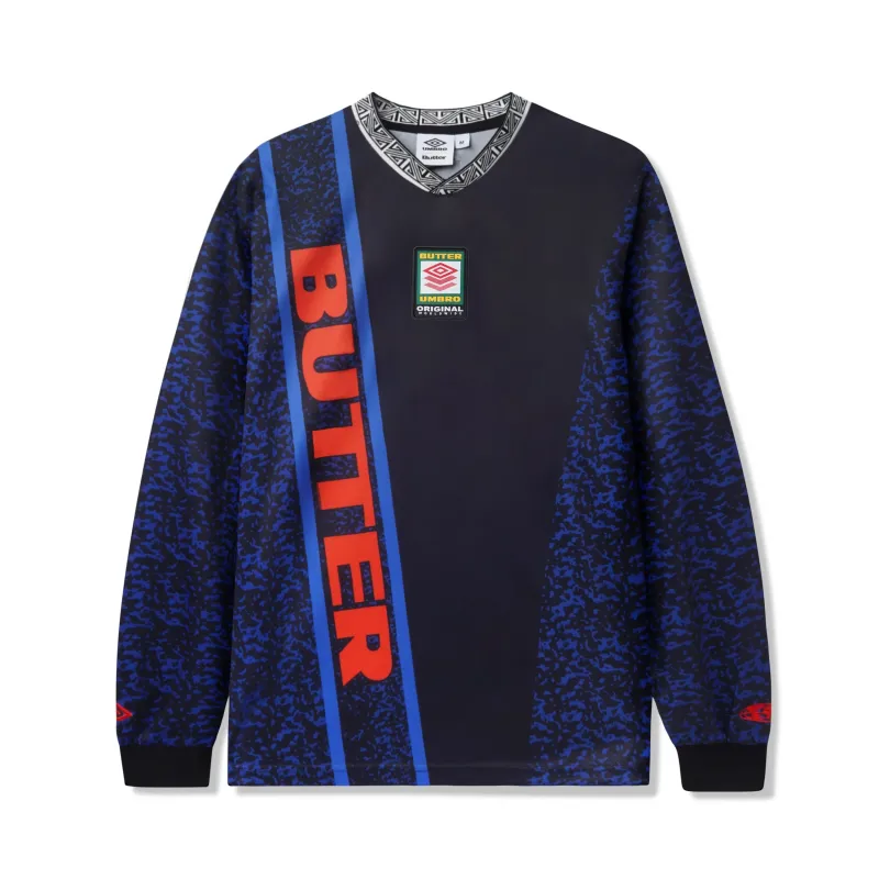 Goalie L/S Jersey, Black / Blue sold by Butter