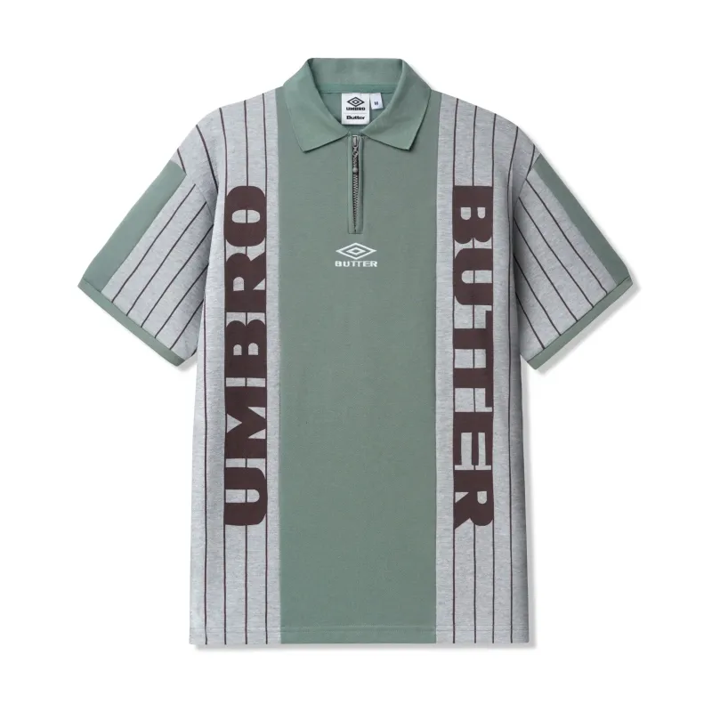 Athletica S/S Polo Shirt, Sage made by Butter