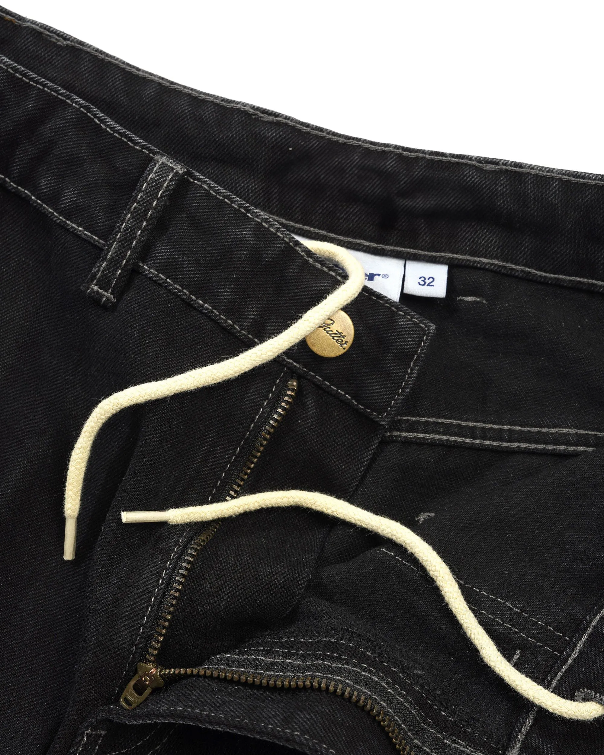 Scribble Denim Shorts, Washed Black sold by Butter product image thumbnail 4