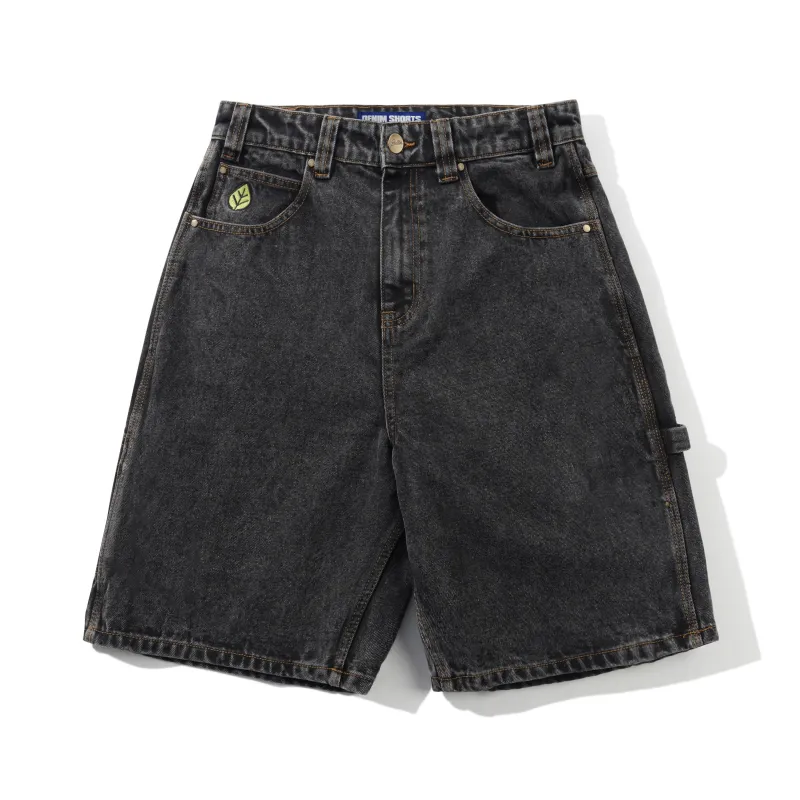 Weathergear Denim Shorts, Gunmetal made by Butter