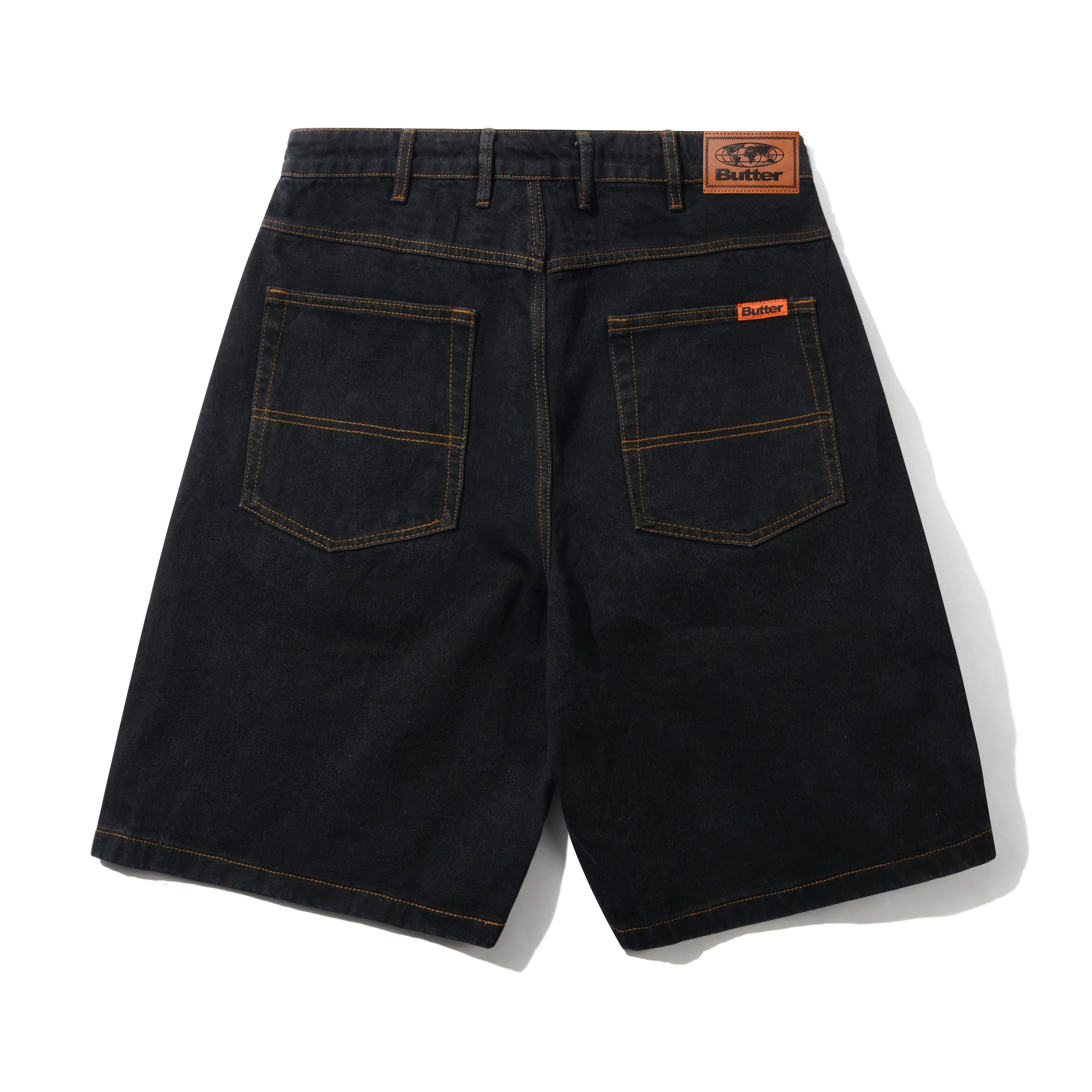 Baggy Denim Shorts, Washed Black sold by Butter product image thumbnail 2