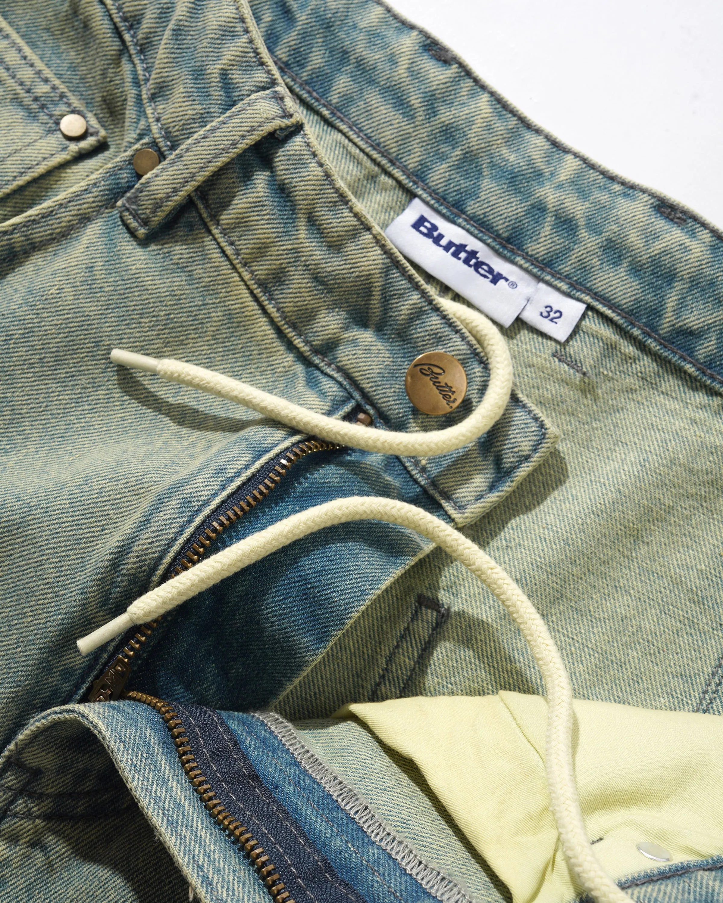 Wide Cut Denim Jeans, Tinted Blue Wash sold by Butter product image thumbnail 4