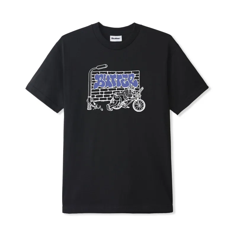 Bike Tee, Black sold by Butter