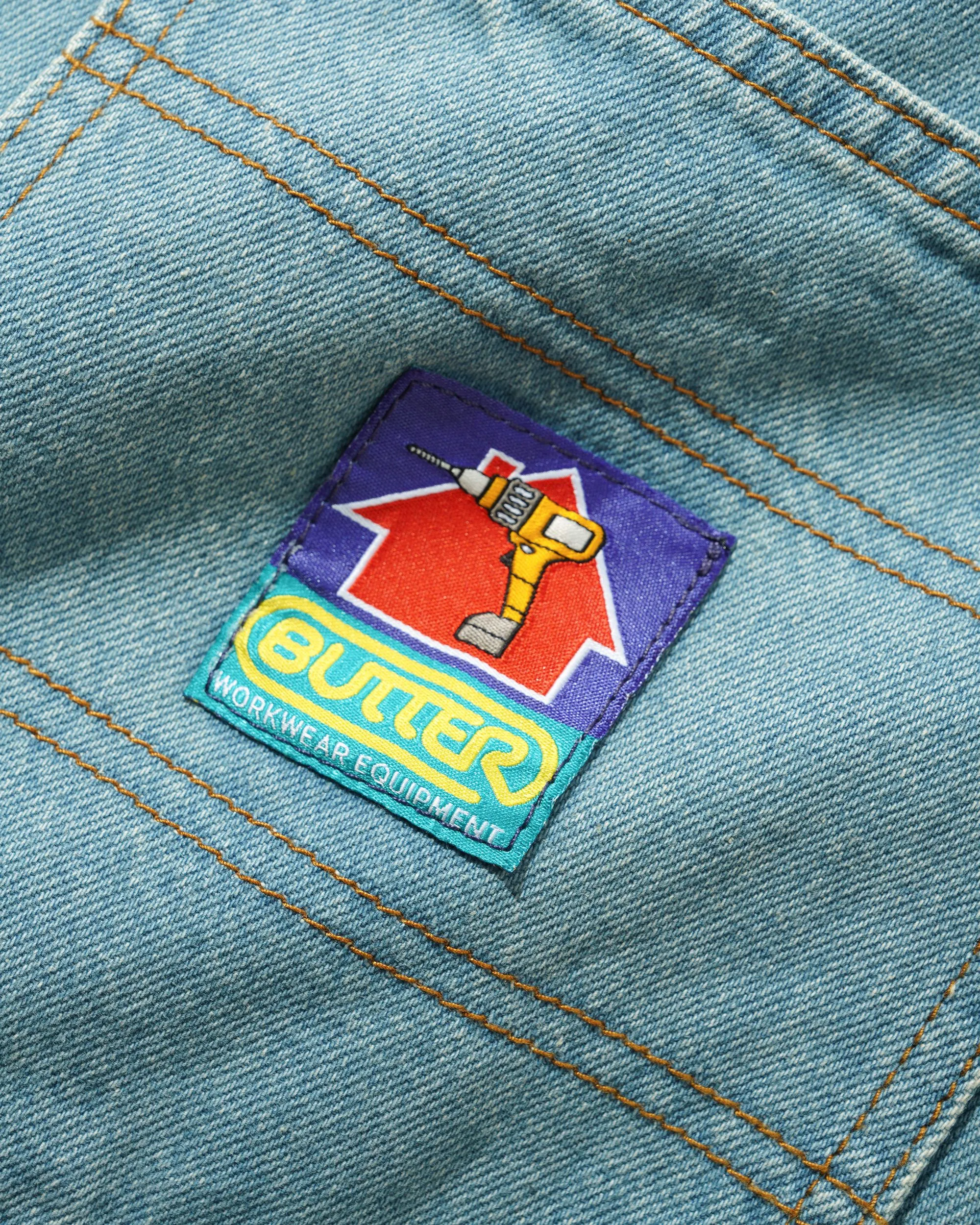 Work Shorts, Distress Washed Indigo sold by Butter product image thumbnail 3