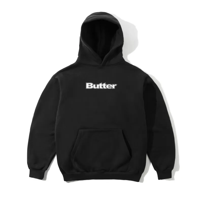 Logo Pullover Hood, Black made by Butter