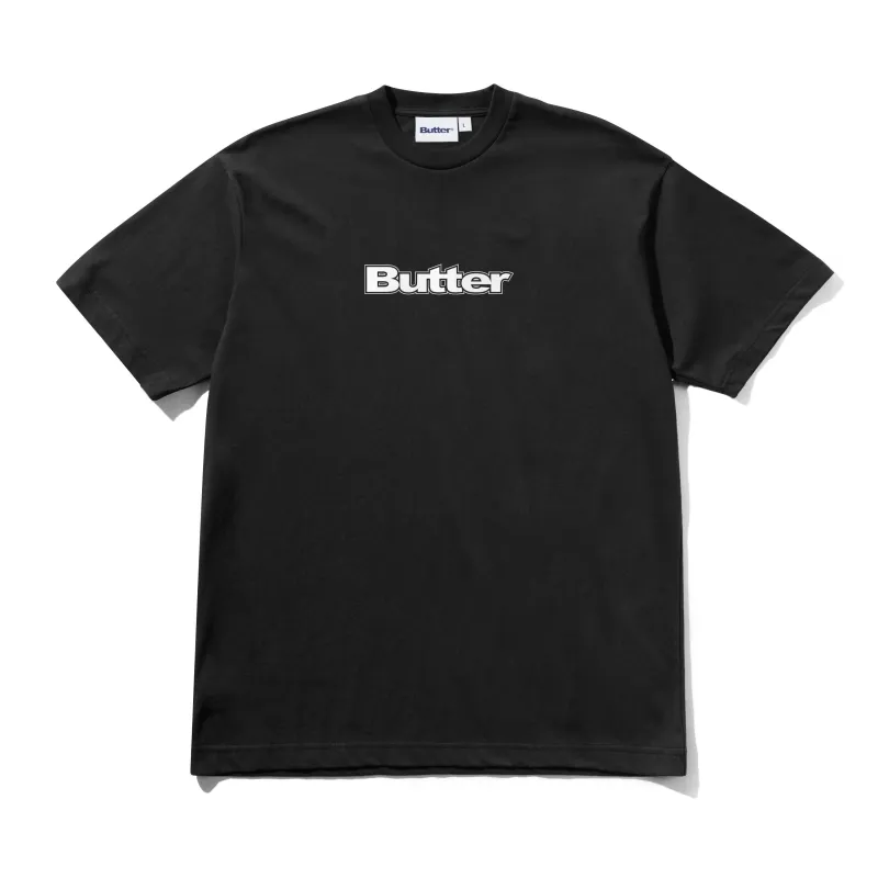 Logo Tee, Black made by Butter