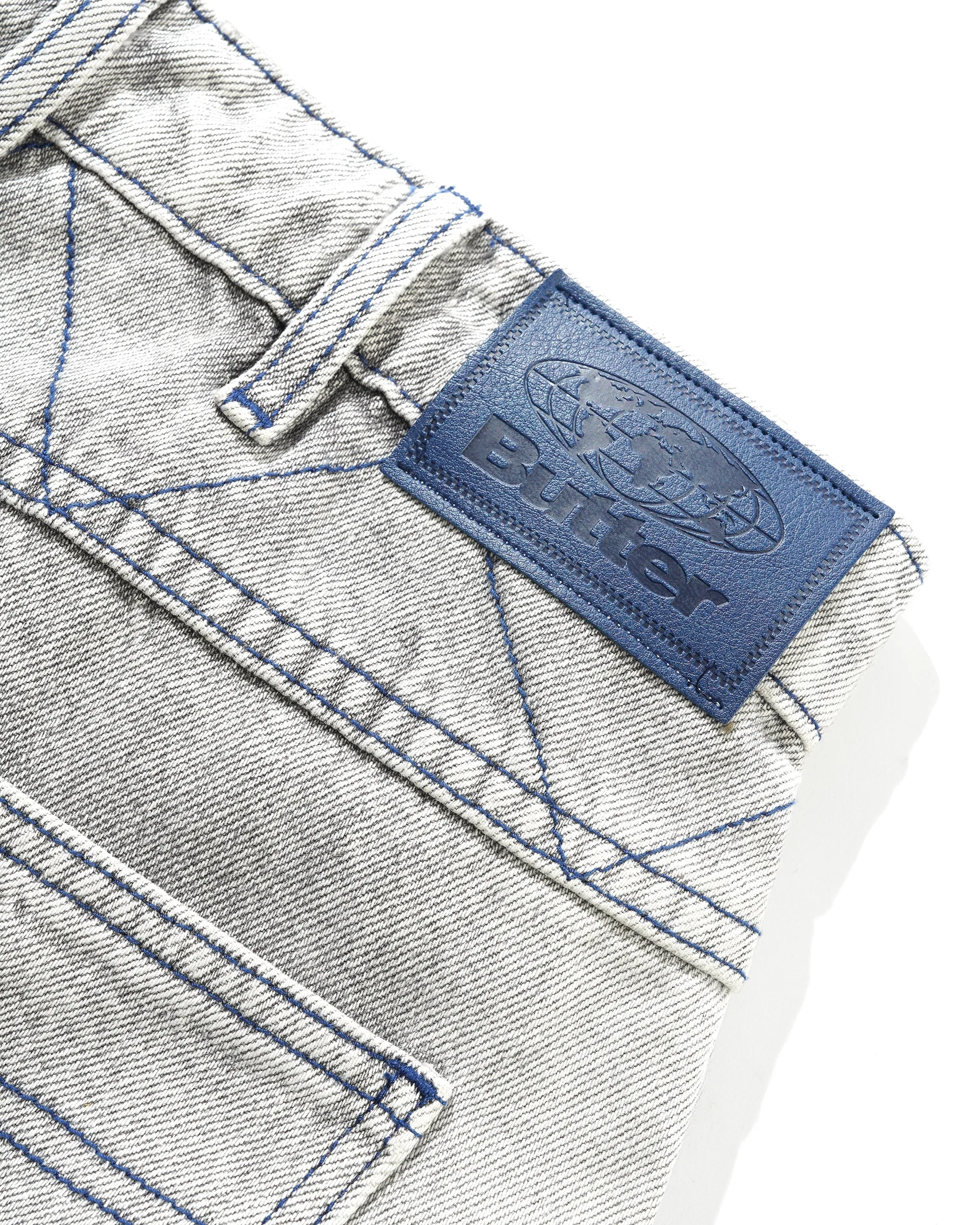 Bronco Denim Shorts, Washed Grey sold by Butter product image thumbnail 4