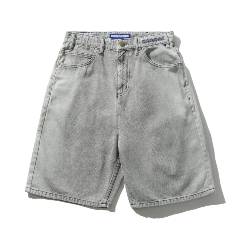 Bronco Denim Shorts, Washed Grey sold by Butter