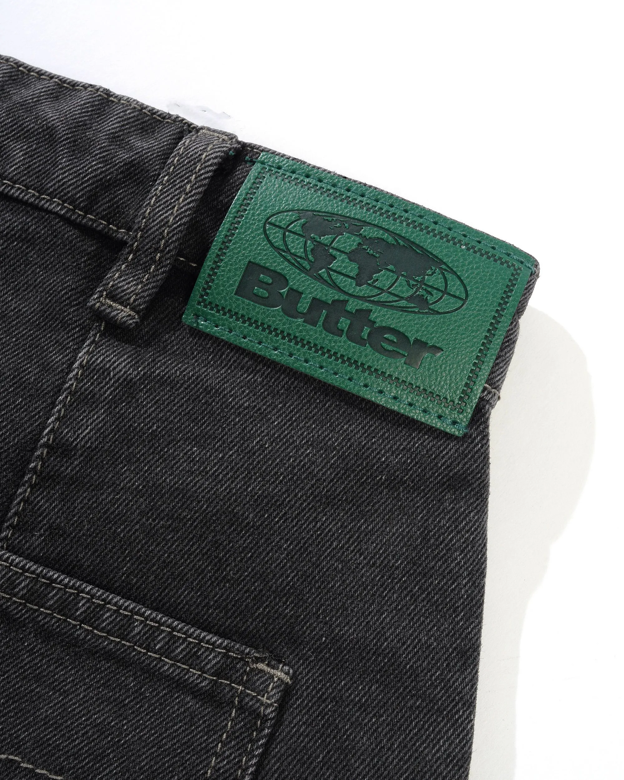 Wide Cut Denim Jeans, Washed Black sold by Butter product image thumbnail 5