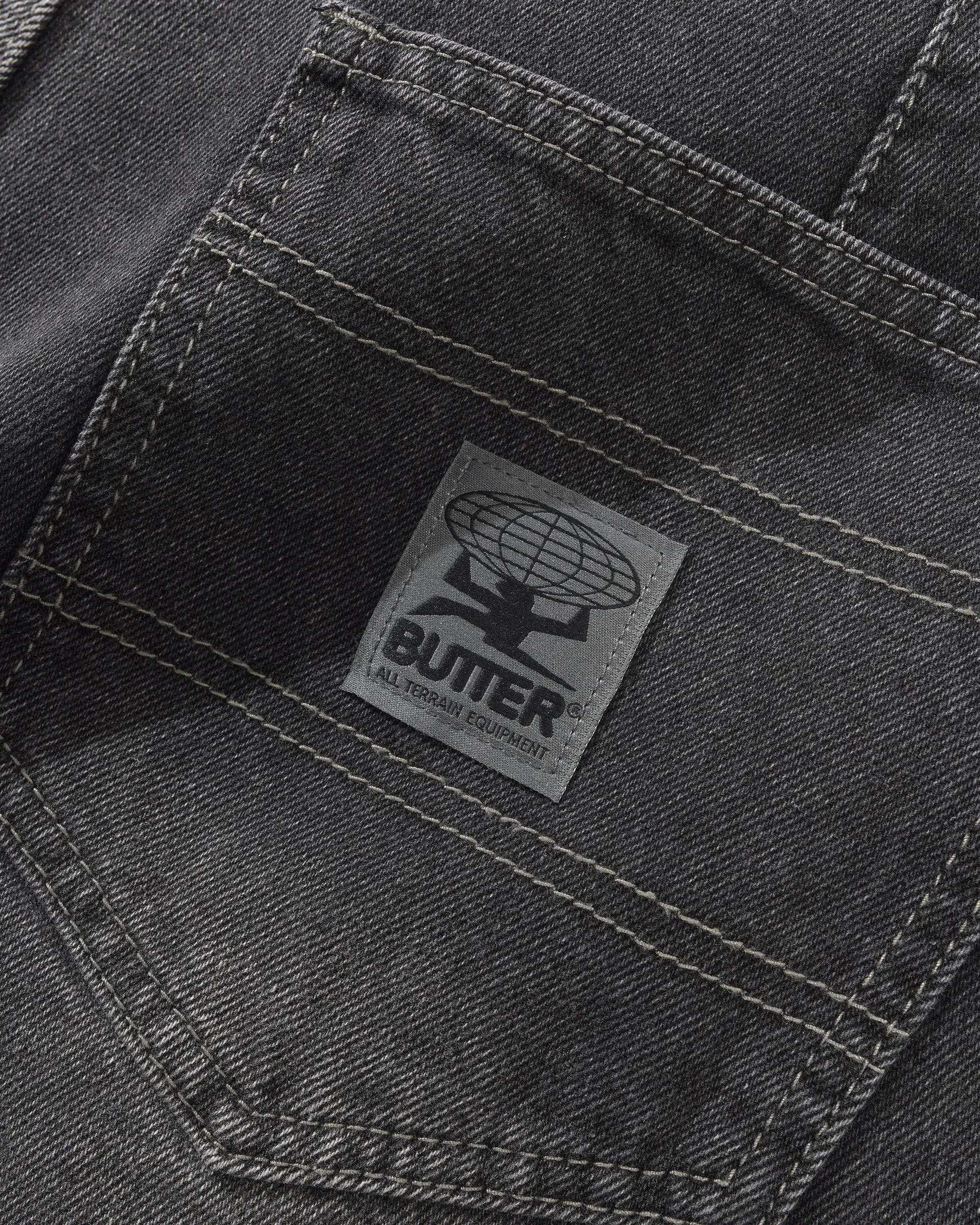 Wide Cut Denim Jeans, Washed Black sold by Butter product image thumbnail 3