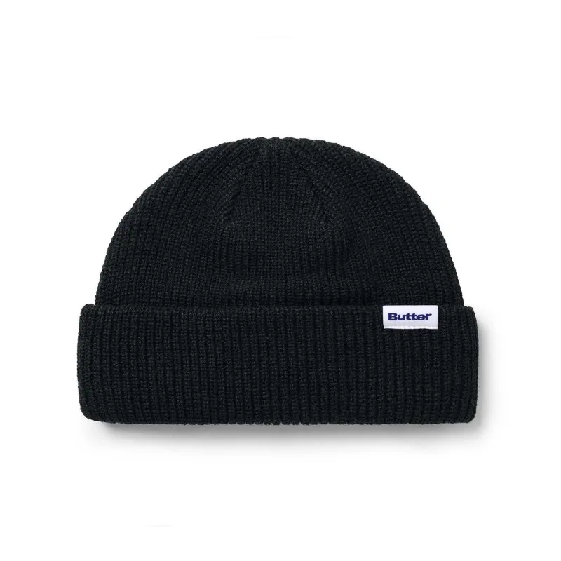 Wharfie Beanie, Black made by Butter