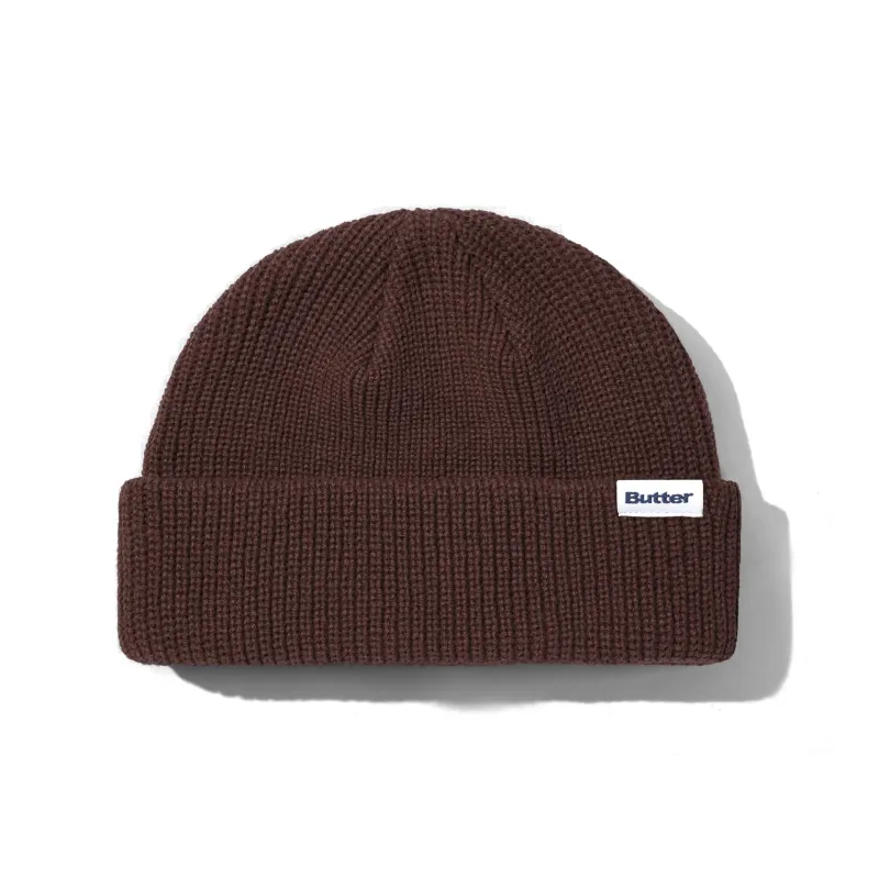 Wharfie Beanie, Brown made by Butter