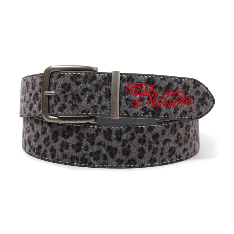 Animal Hide Belt, Grey Leopard made by Butter