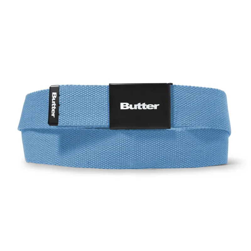 Logo Woven Belt, Powder Blue made by Butter