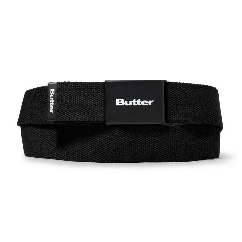 Logo Woven Belt, Black made by Butter