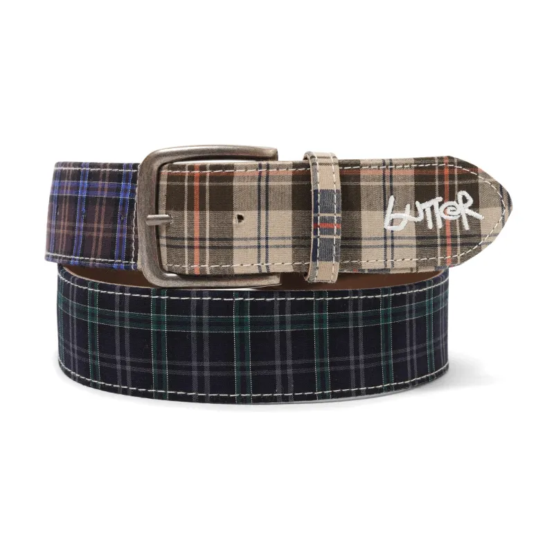 Plaid Belt, Patchwork Plaid made by Butter