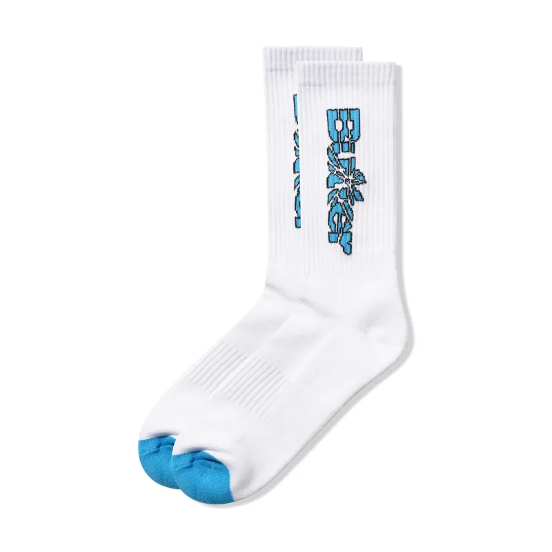 Smashed Logo Socks, White made by Butter