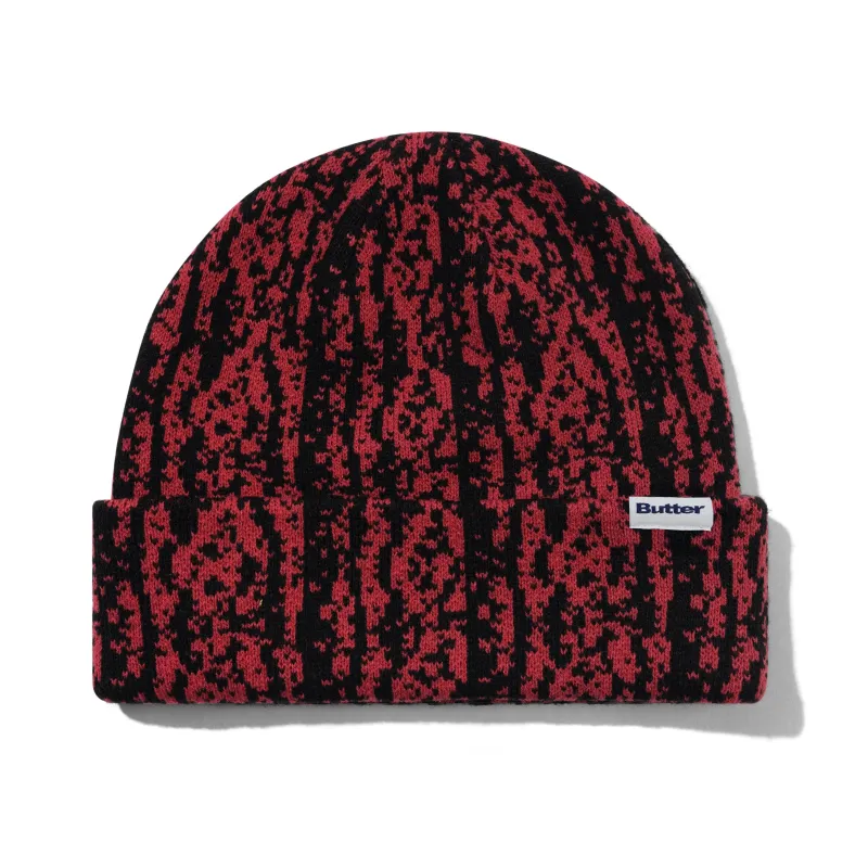 Lowland Camo Beanie, Berry made by Butter