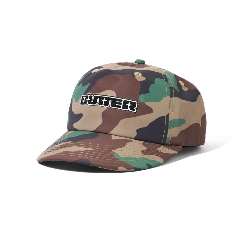 Glint Snapback Cap, Woodland Camo made by Butter