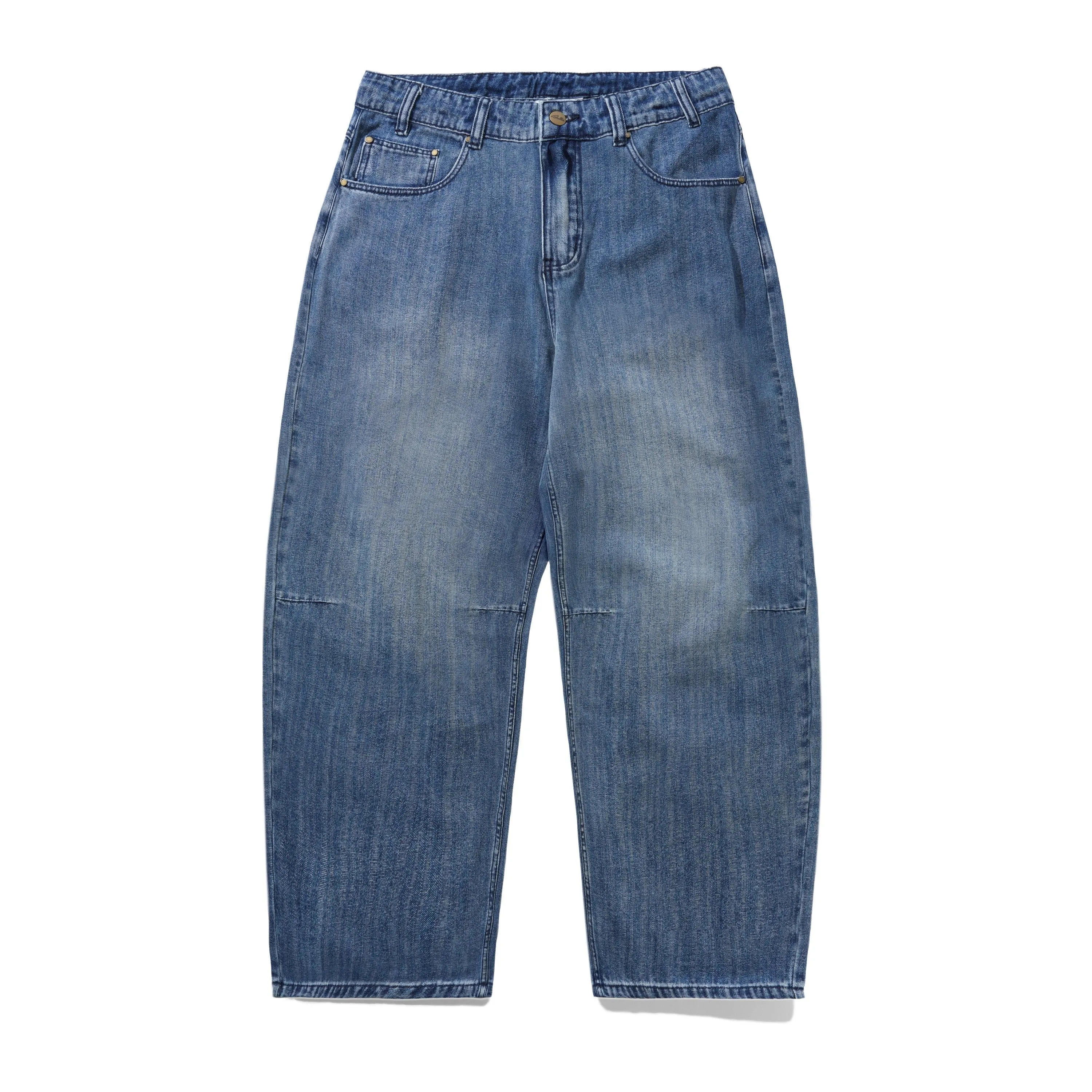 Wide Cut Denim Jeans, Vertical Stripe sold by Butter