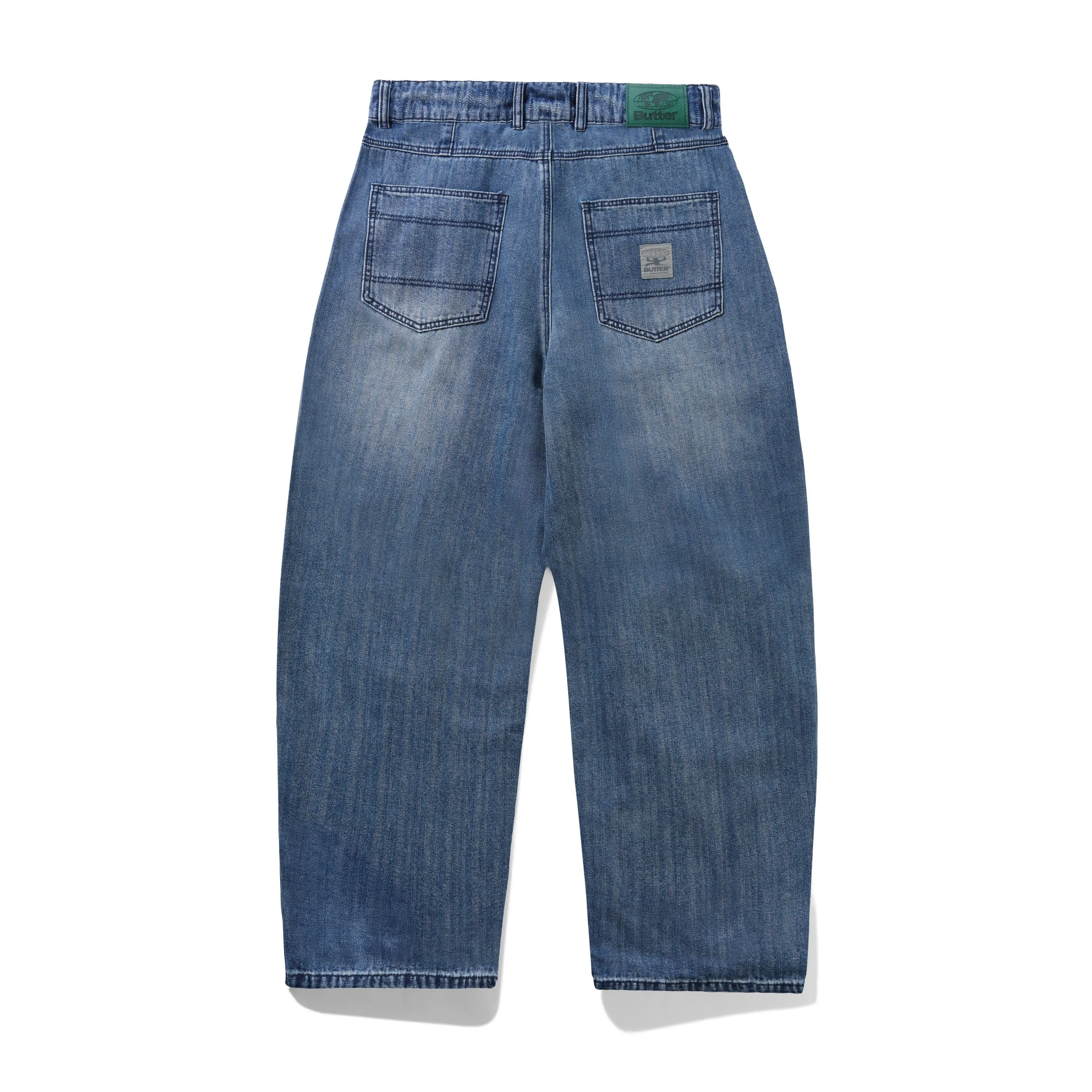 Wide Cut Denim Jeans, Vertical Stripe sold by Butter product image thumbnail 2