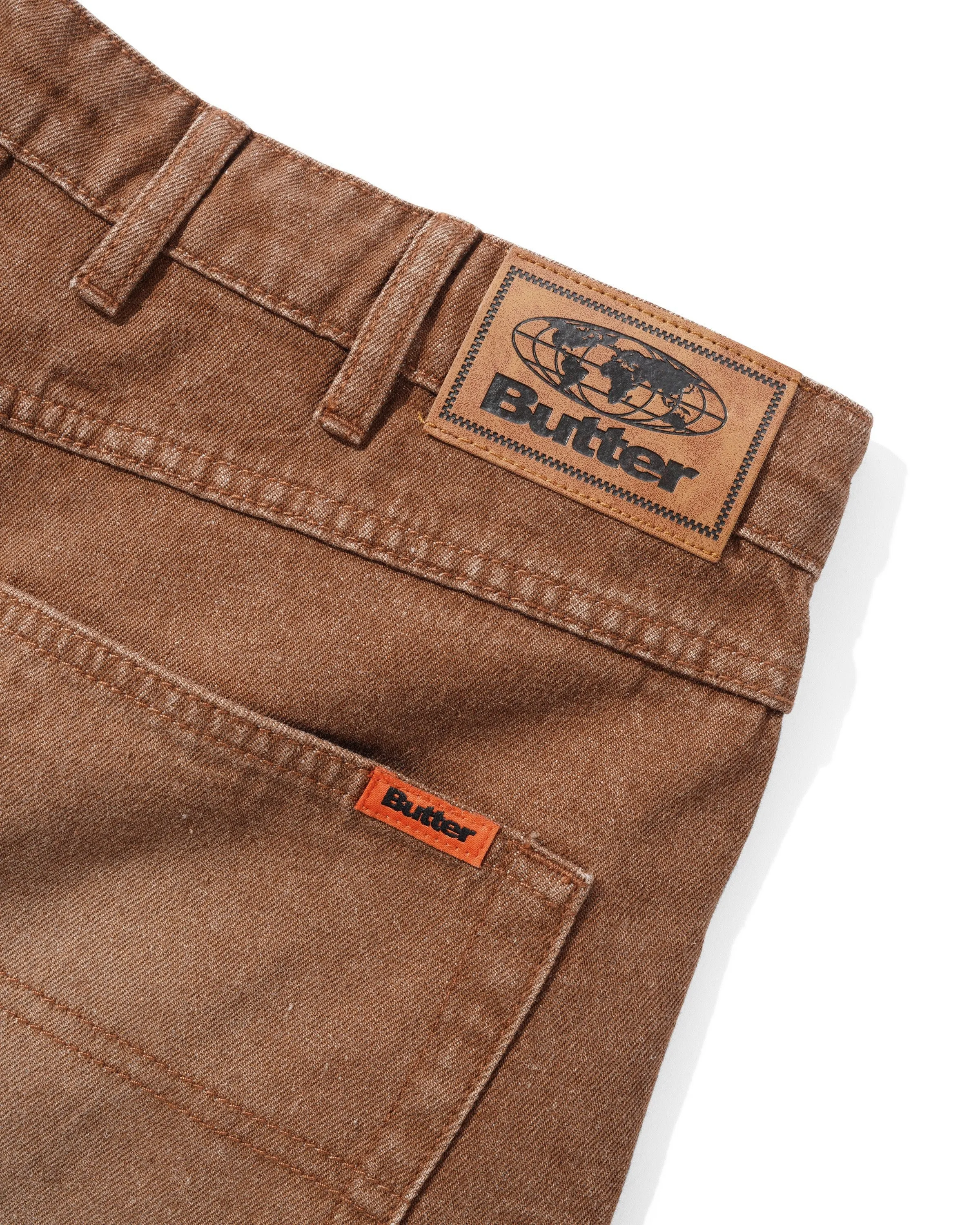Relaxed Denim Jeans, Distressed Brown sold by Butter product image thumbnail 3
