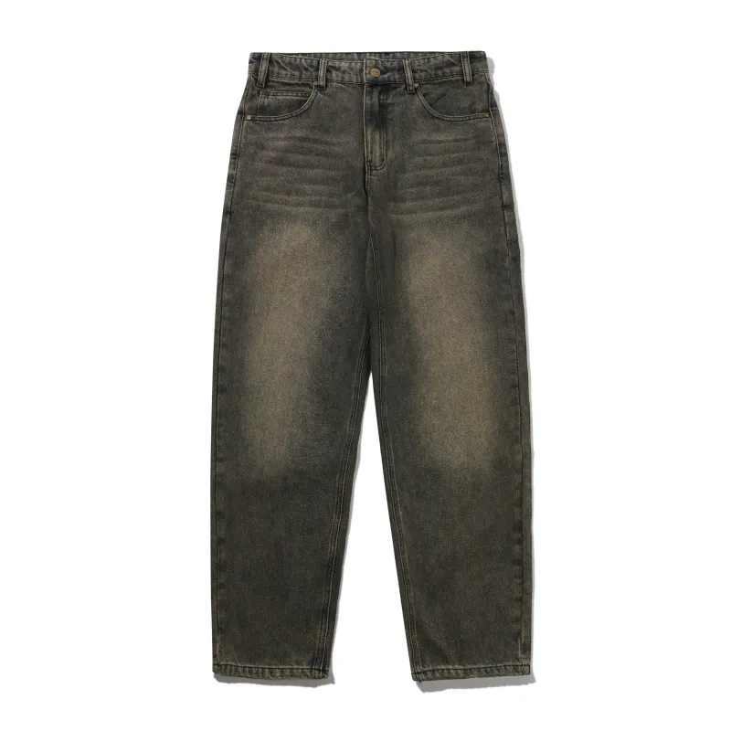 Straight Leg Denim Jeans, Brown Tint made by Butter