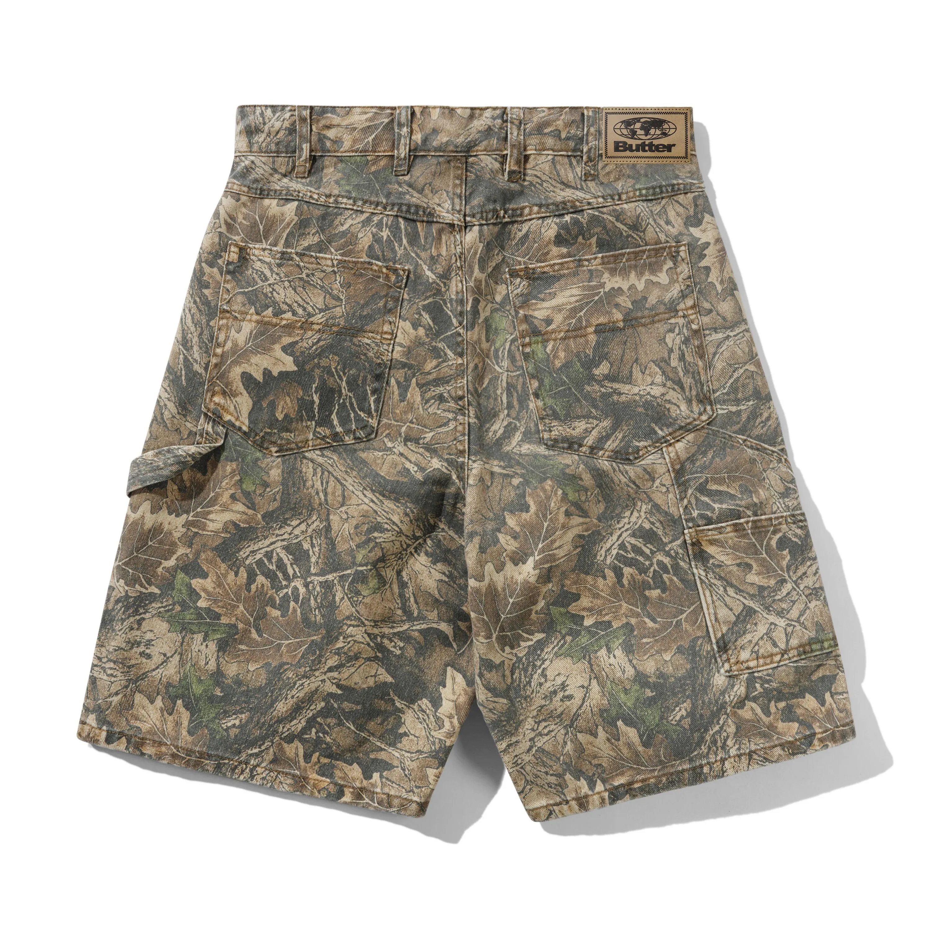 Carpenter Denim Shorts, Forest Camo sold by Butter product image thumbnail 2
