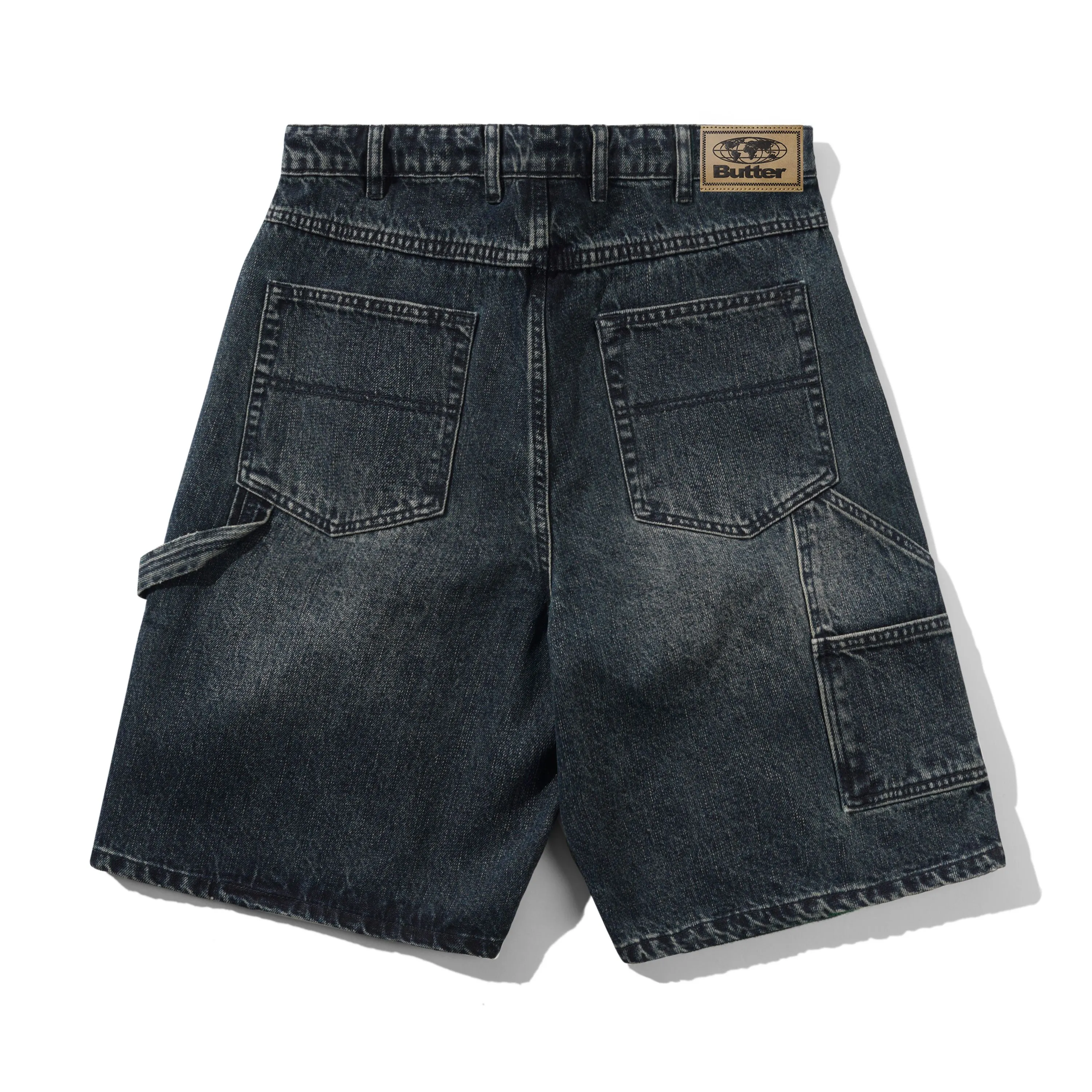 Carpenter Denim Shorts, Slub Dark Indigo sold by Butter product image thumbnail 2