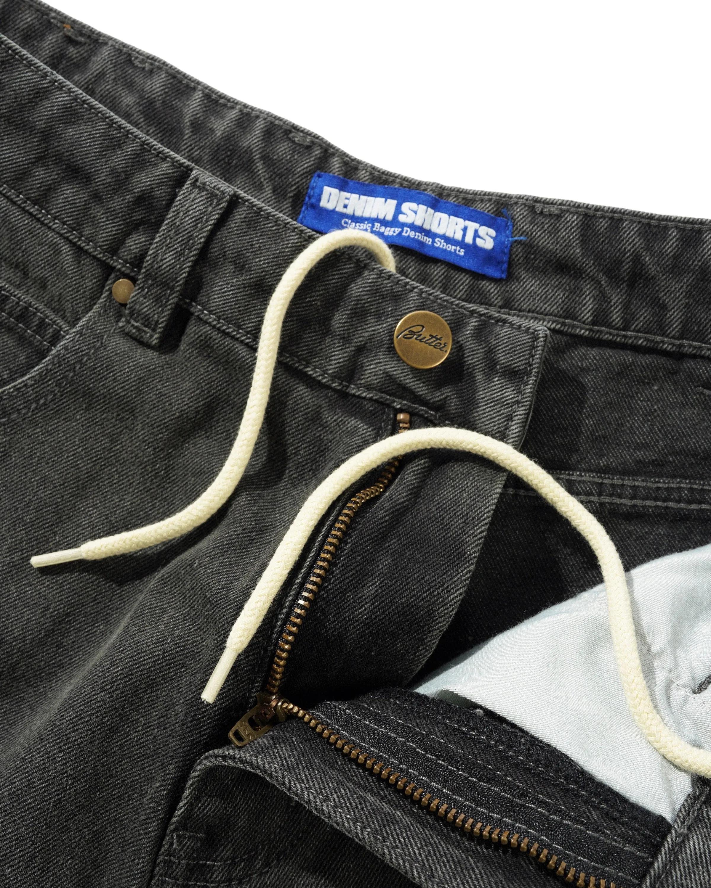 Scorpion Stitch Denim Shorts, Slub Black sold by Butter product image thumbnail 5