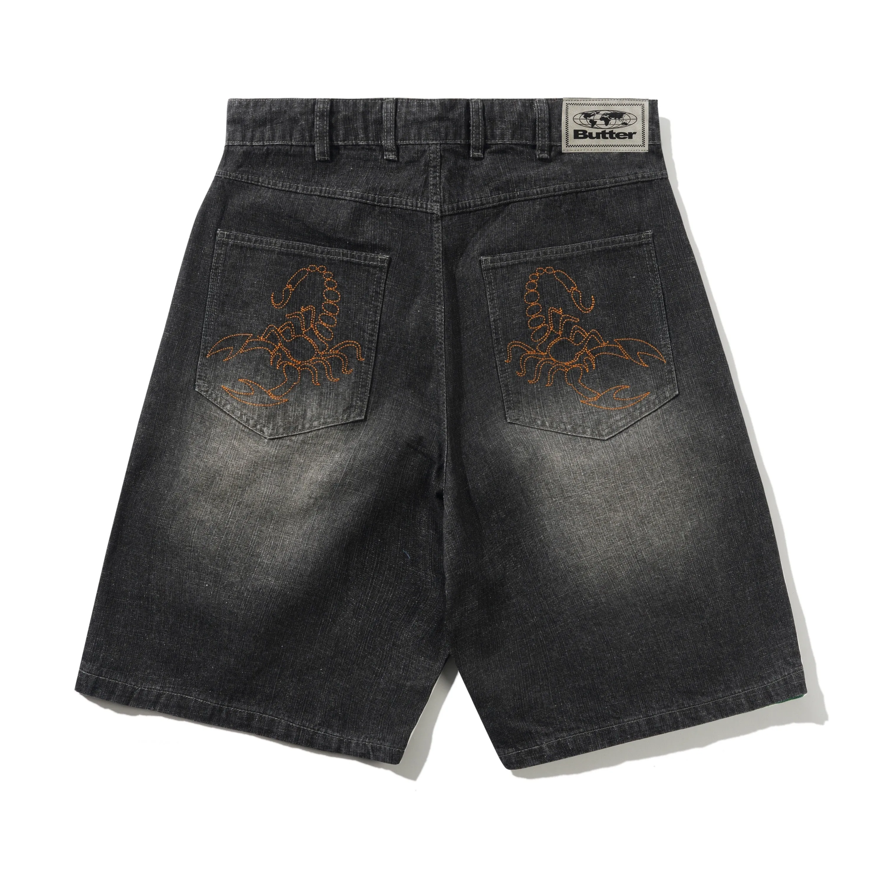 Scorpion Stitch Denim Shorts, Slub Black sold by Butter product image thumbnail 2