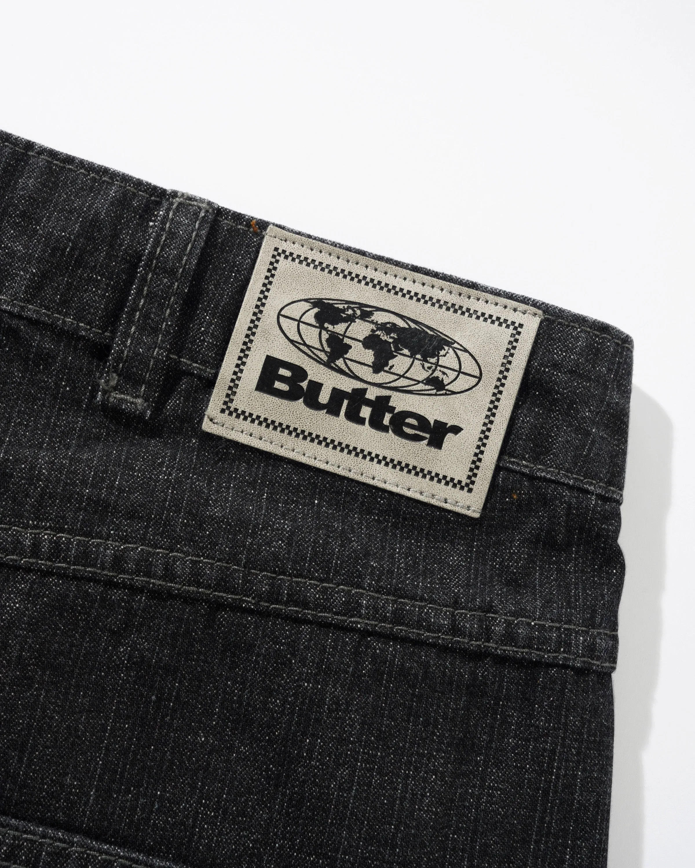 Scorpion Stitch Denim Shorts, Slub Black sold by Butter product image thumbnail 4