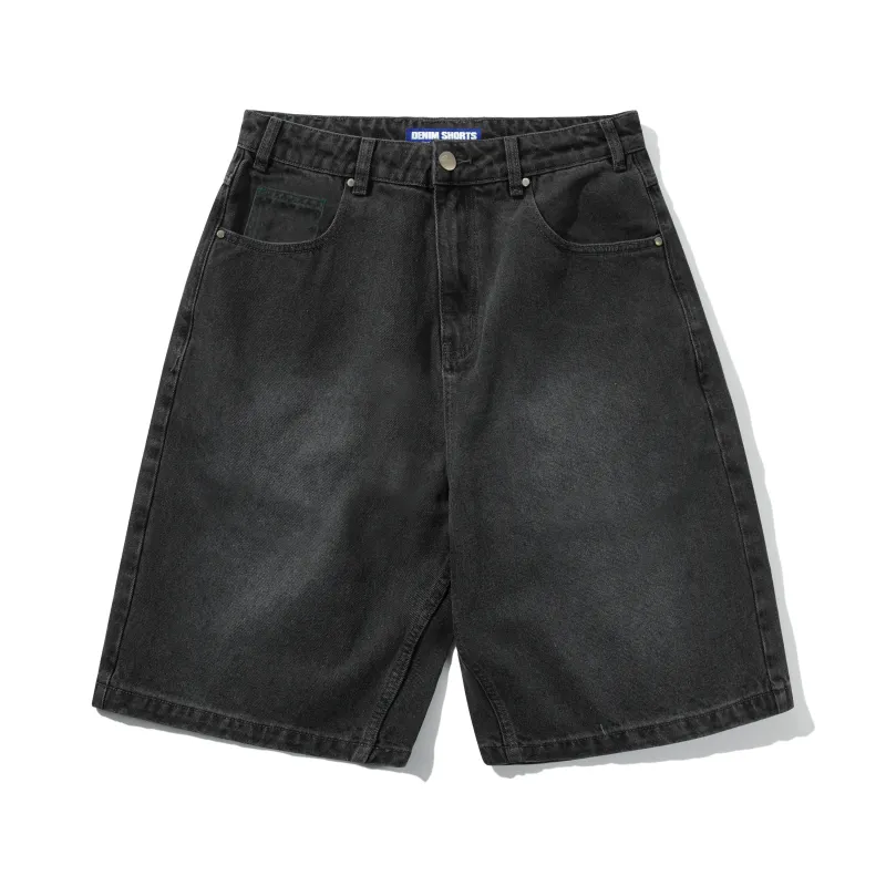 Garage Denim Shorts, Faded Black made by Butter