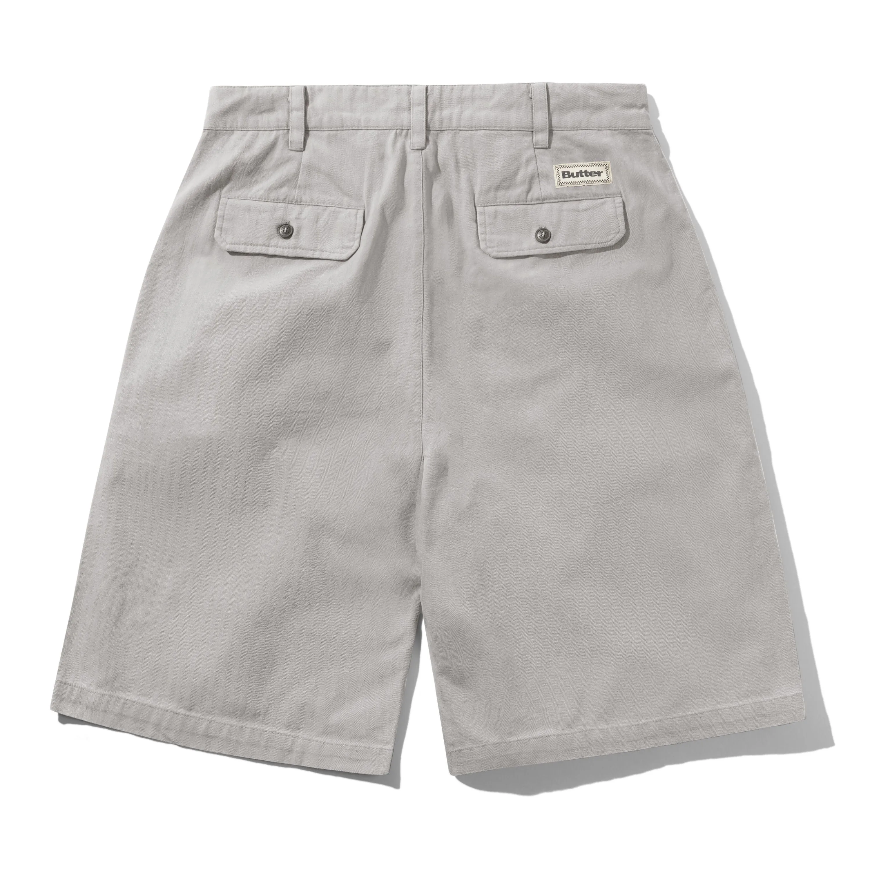 Pleated Shorts, Washed Light Grey sold by Butter product image thumbnail 2