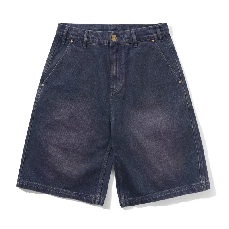 Work Shorts, Distressed Tinted Indigo sold by Butter