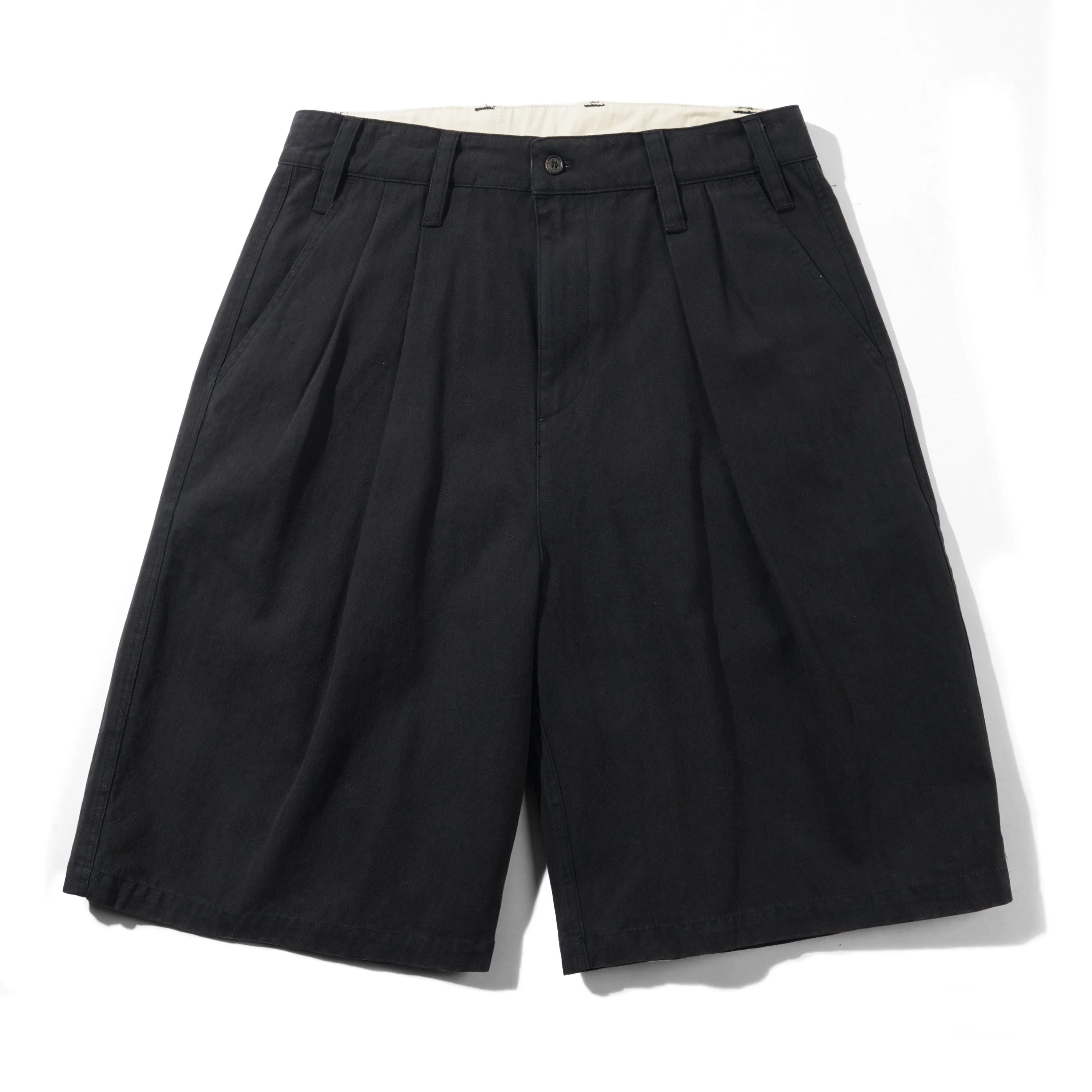 Pleated Shorts, Washed Black sold by Butter